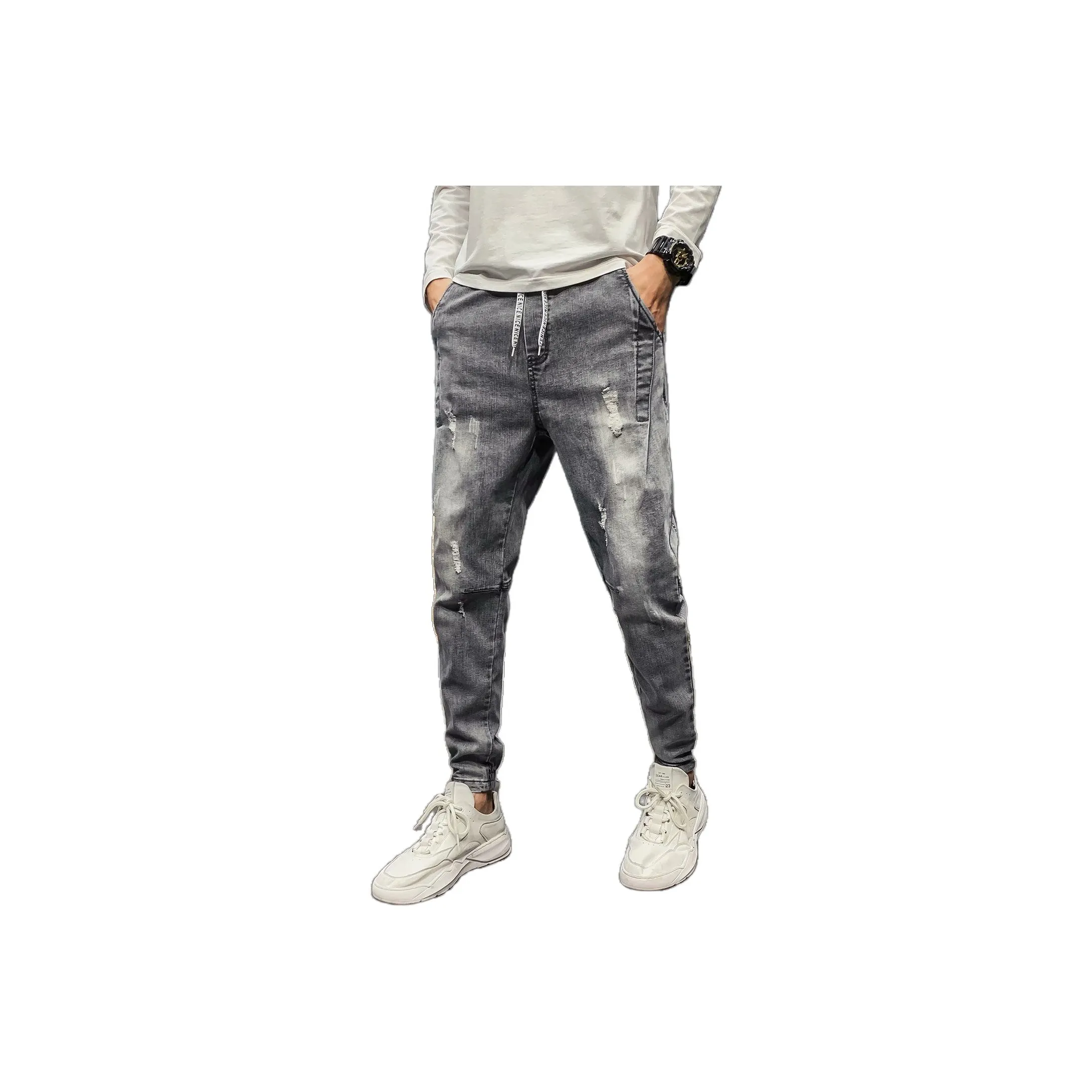 ZMHT Черные Мужские Джинсы