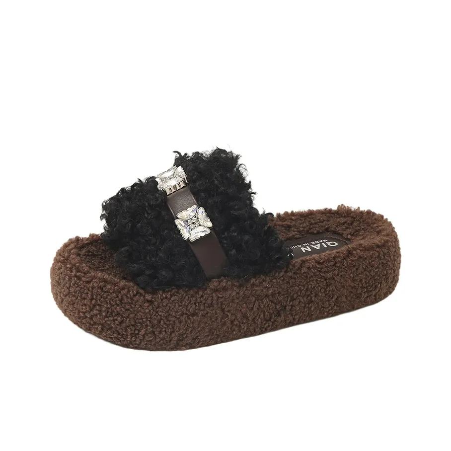 Rutai Резиновый Slip-resistant Удобный Хлопковый Тапочка Женские