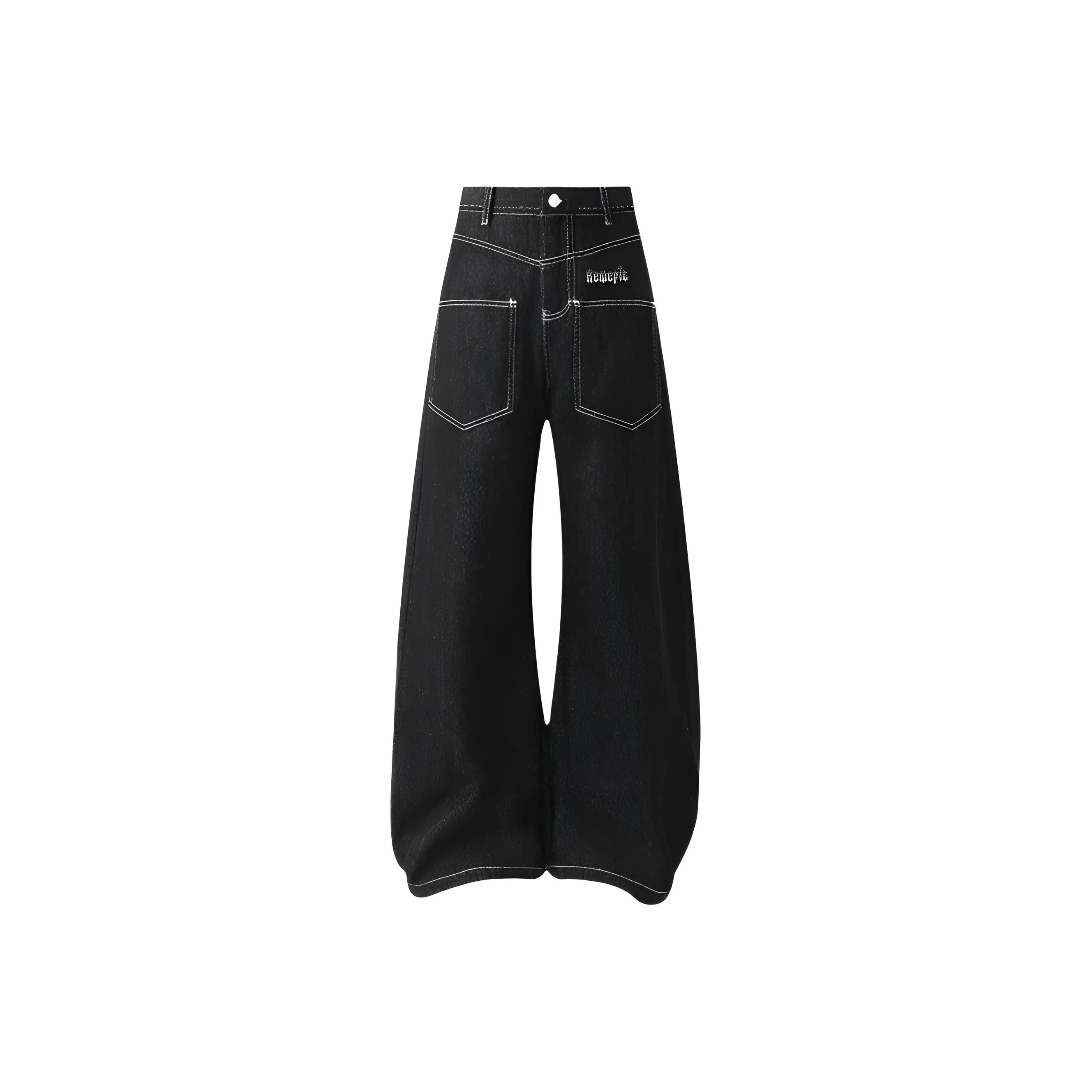 REMEFIT Оригинальный Черный Деним Унисекс Джинсы