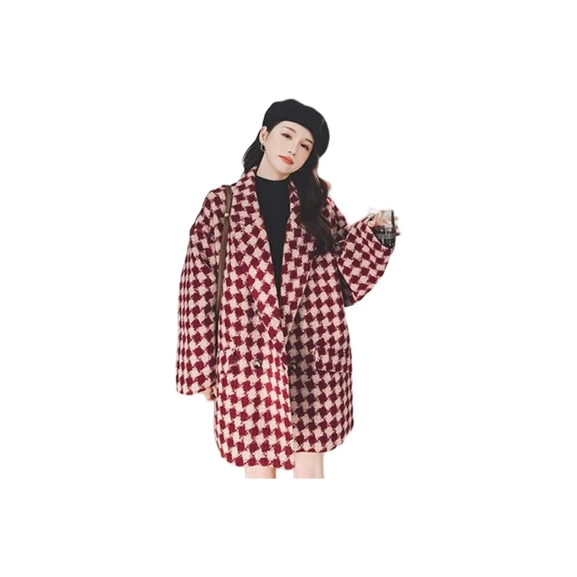 PZHK Red Women's Coat PZHK Красный Женский Пальто