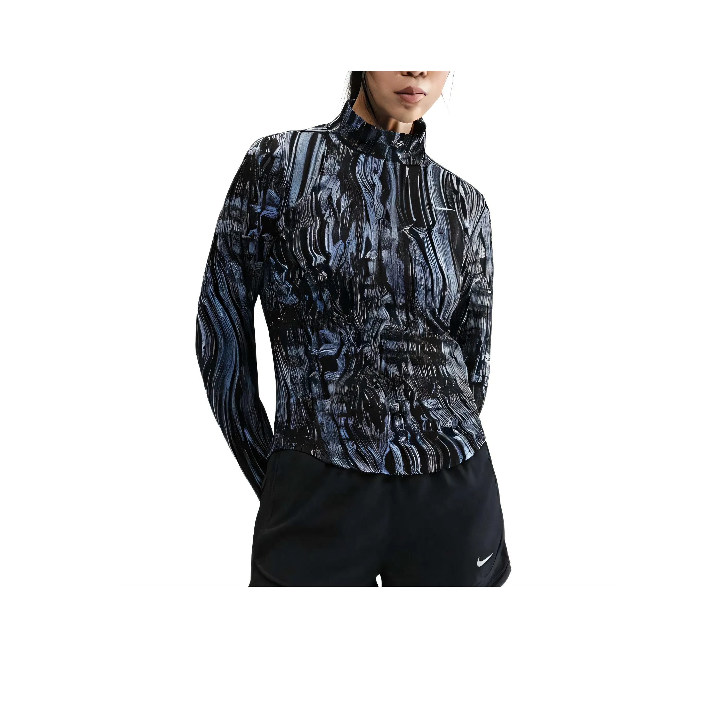 nike World Индиго Женская беговая T-рубашка