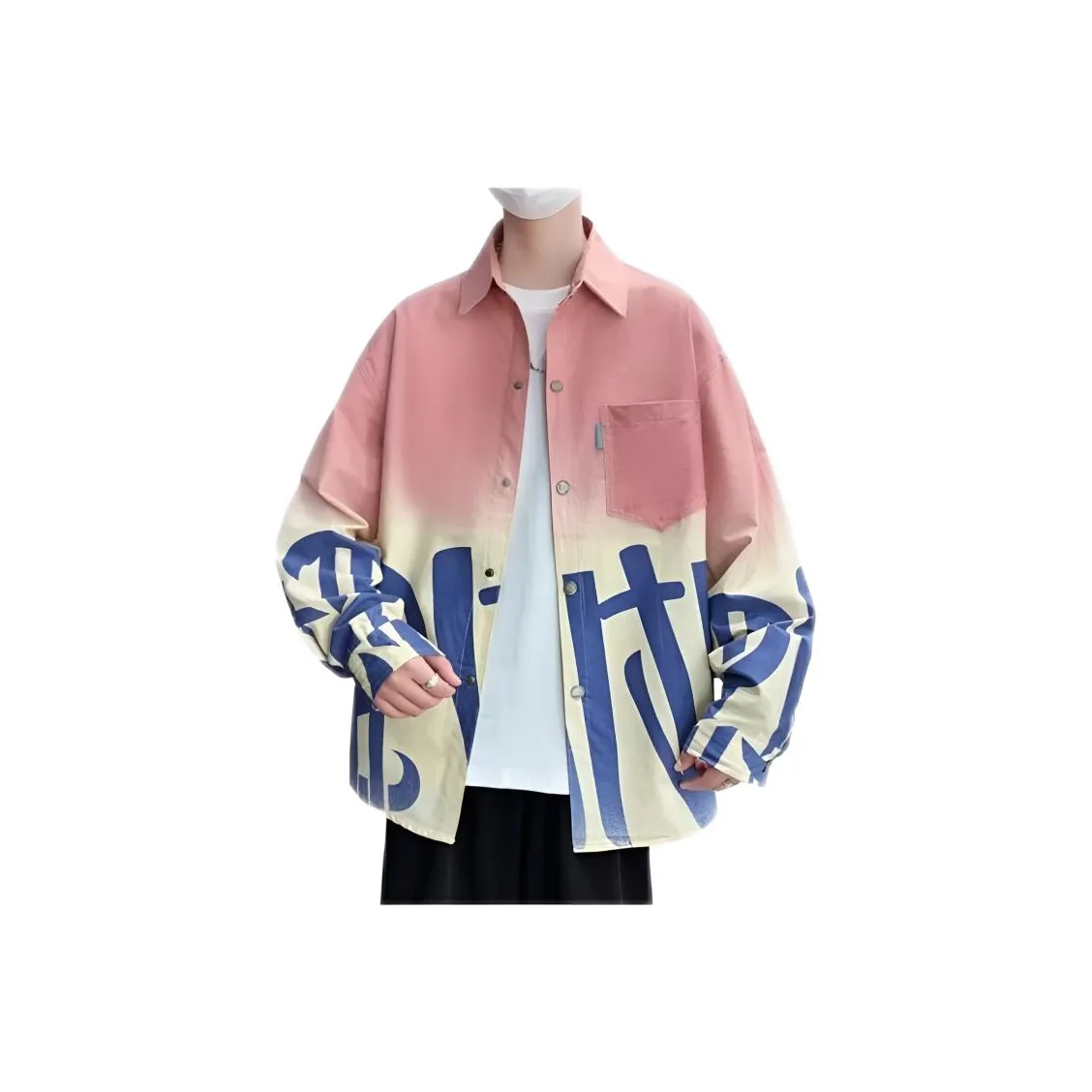 ENPofficial Длинный рукав рубашка пальто мужской