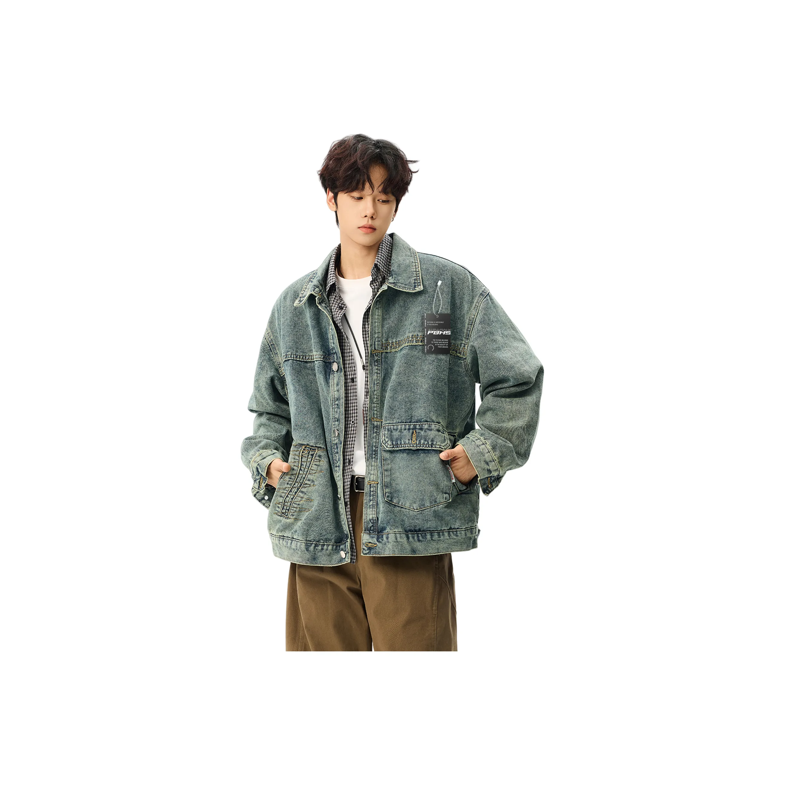 P8H9 Синий Мужской Куртки