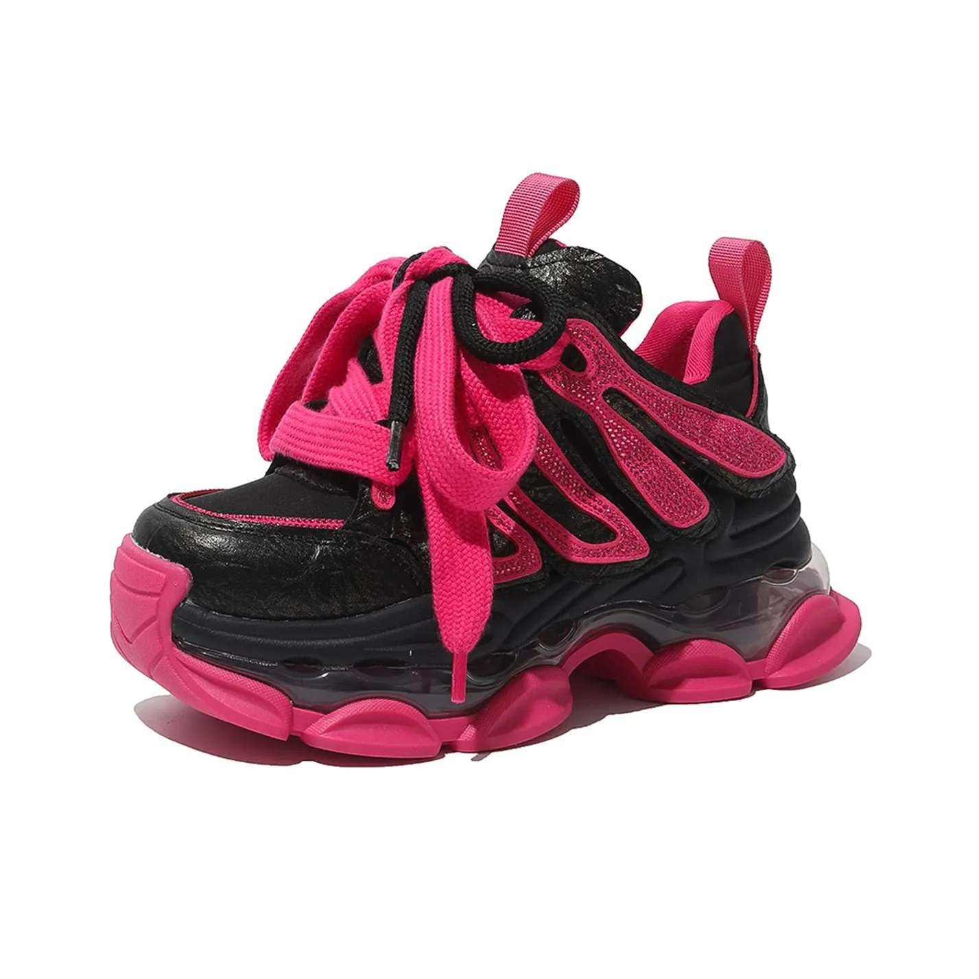 Amoy Love Толстая подошва Низкий топ Повседневная обувь Женская Дофаминовая одежда