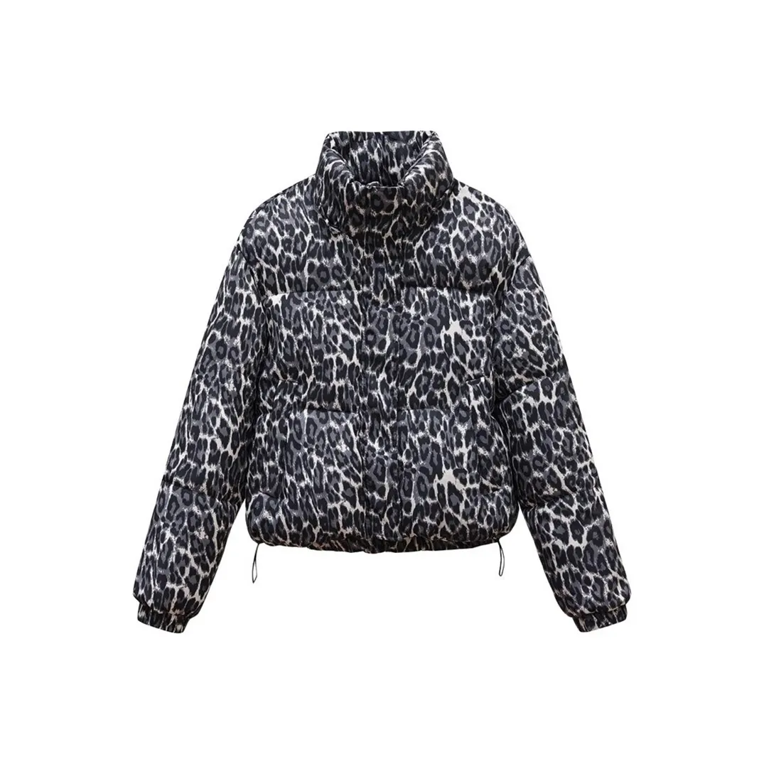 AFGGD Леопардовый принт Женские пуховики