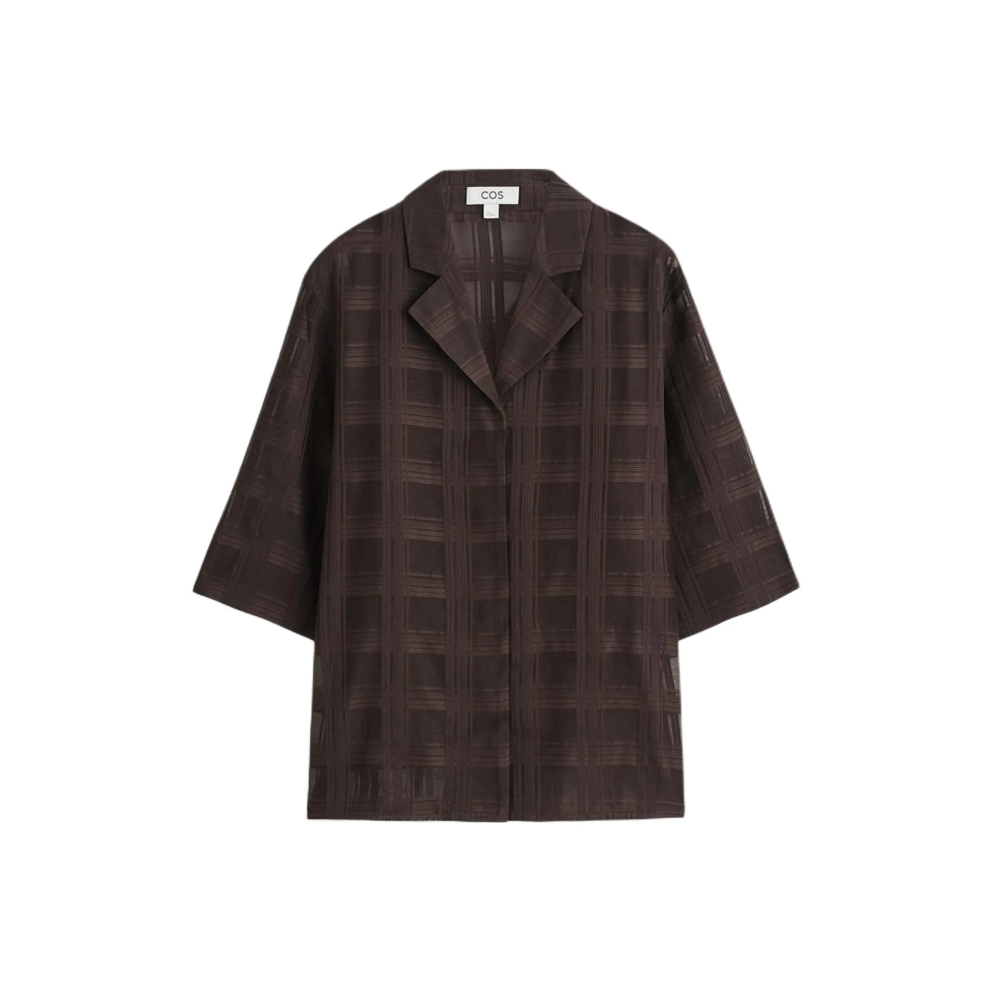 COS Темно-коричневые женские рубашки