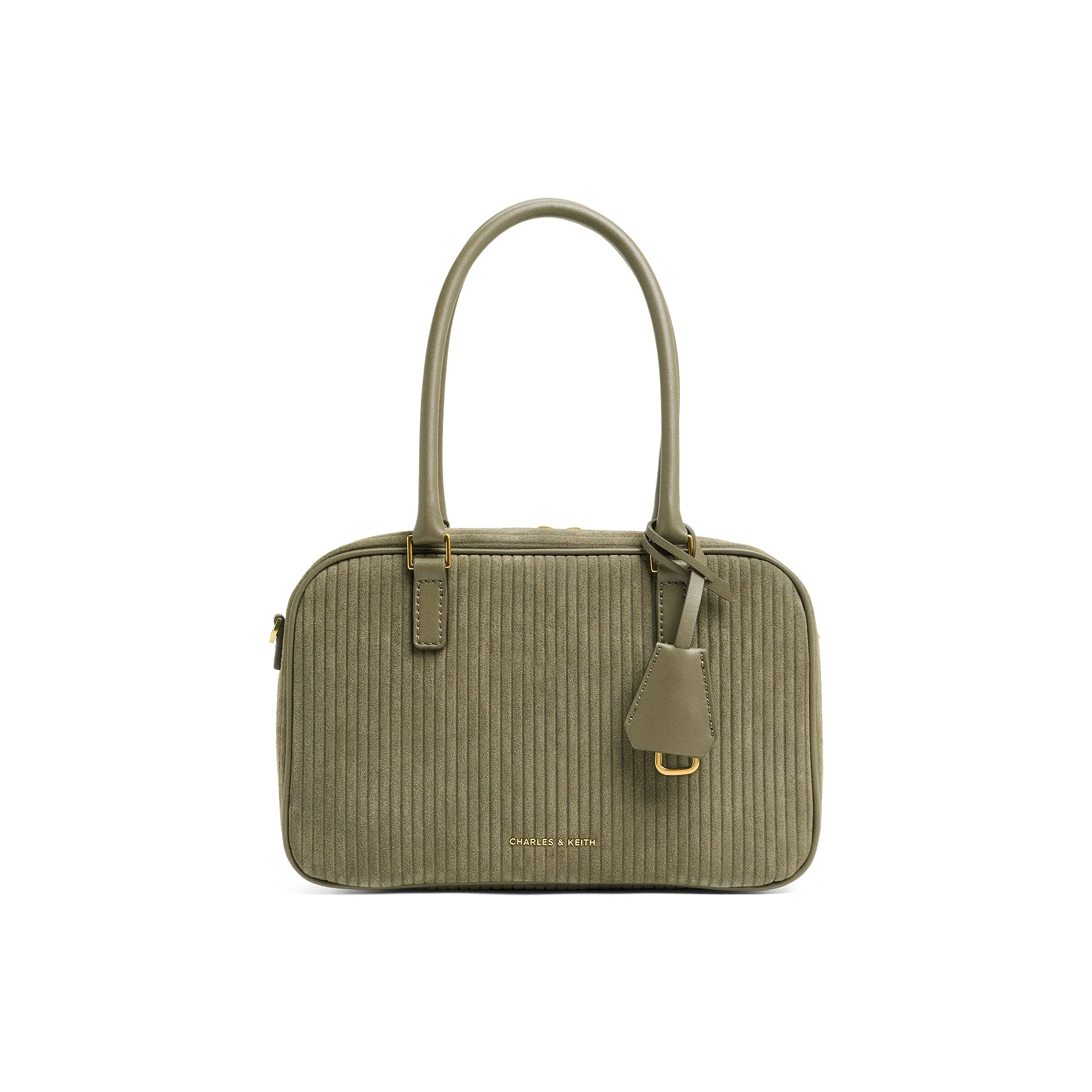 CHARLES KEITH Сумка через плечо из синтетической кожи среднего размера женская цвет Sienna коричневый охра коричневый глубокий оливковый темно-оливковый