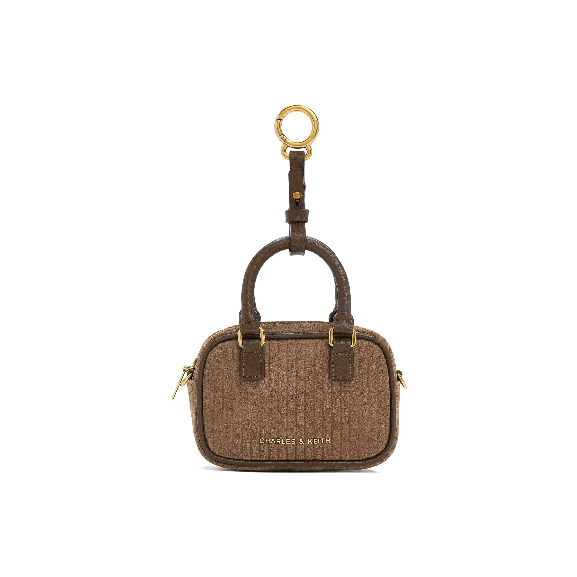 CHARLES KEITH ПУ (полиуретан) с синтетической кожей Чехол для наушников Мини Женский Мокко Коричневый Мокко