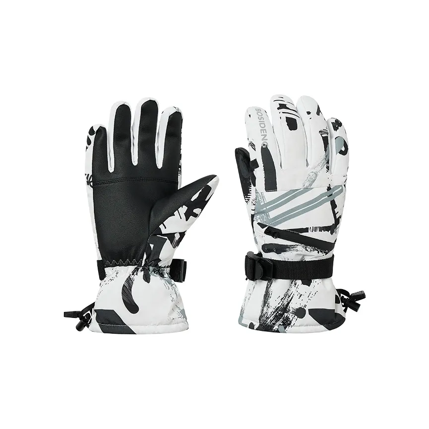 BOSIDENG PU кожа полиэстер спортивные перчатки унисекс