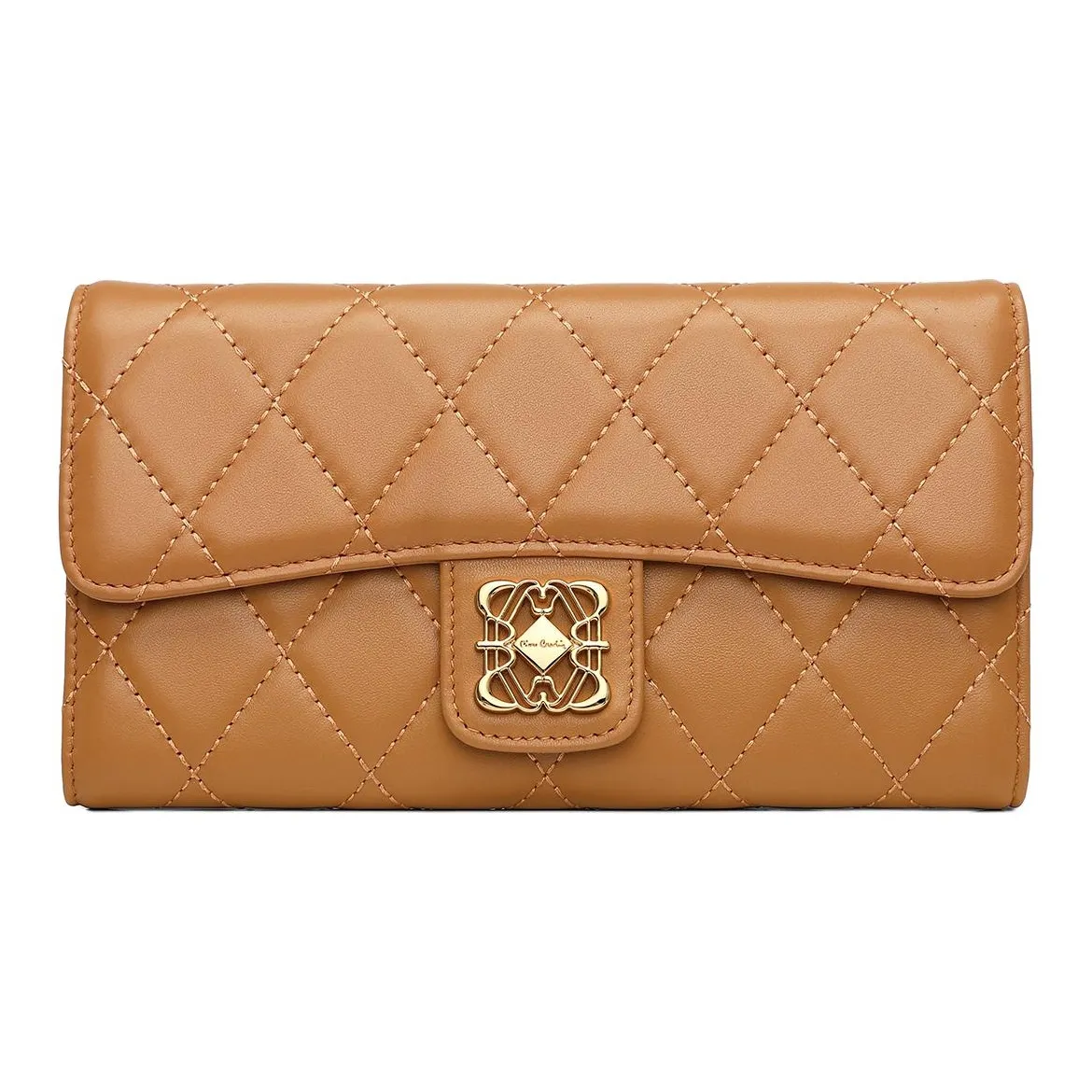 PIERRE CARDIN Клатч из крупнозернистой текстуры коровьей кожи кошелек женский многоцветный