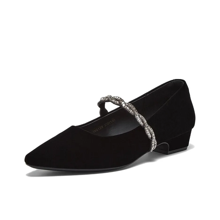 BASTO Mary Jane Shoes Black Women's