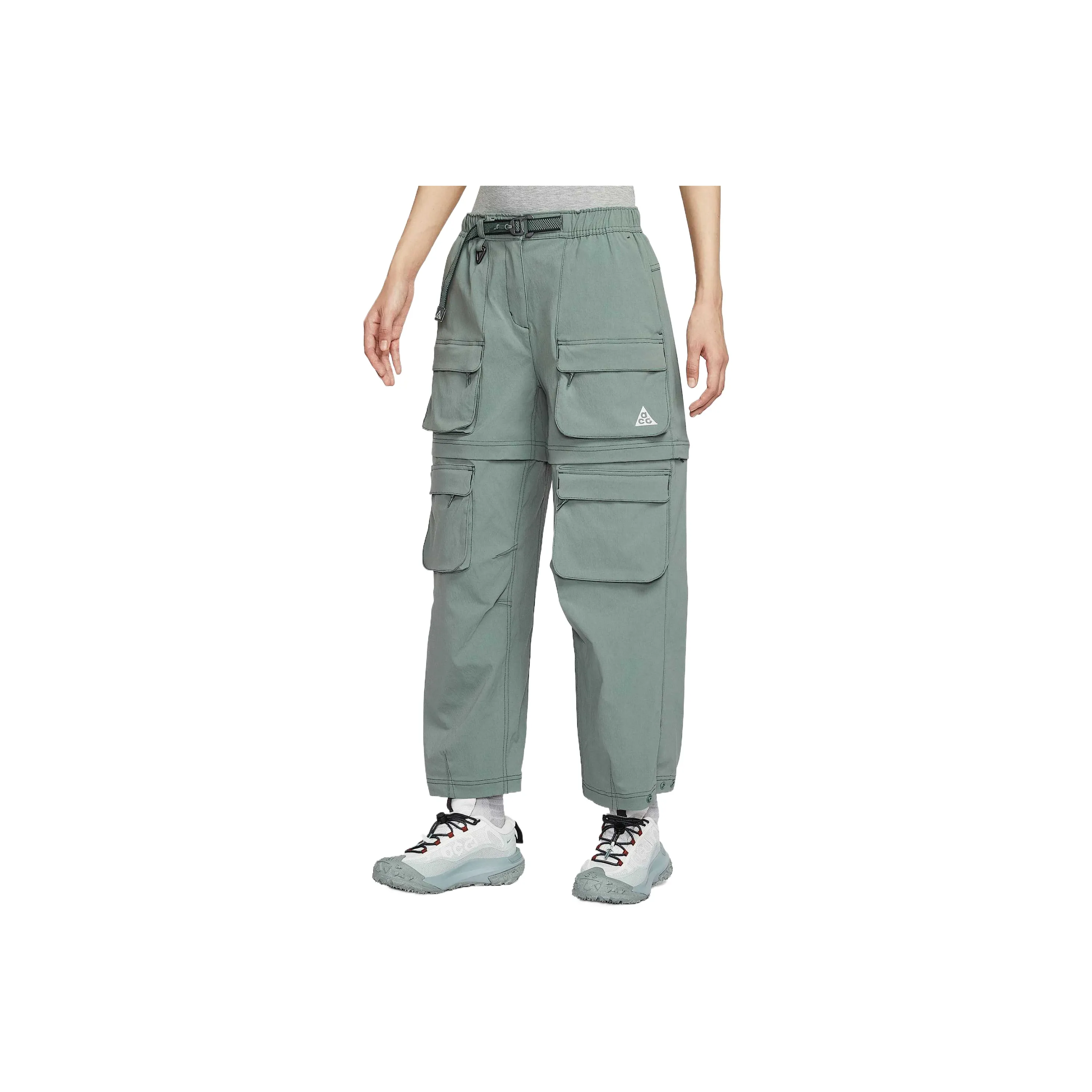 Nike Земляной зеленый Морской зеленый Гора Белый Женские Повседневные брюки