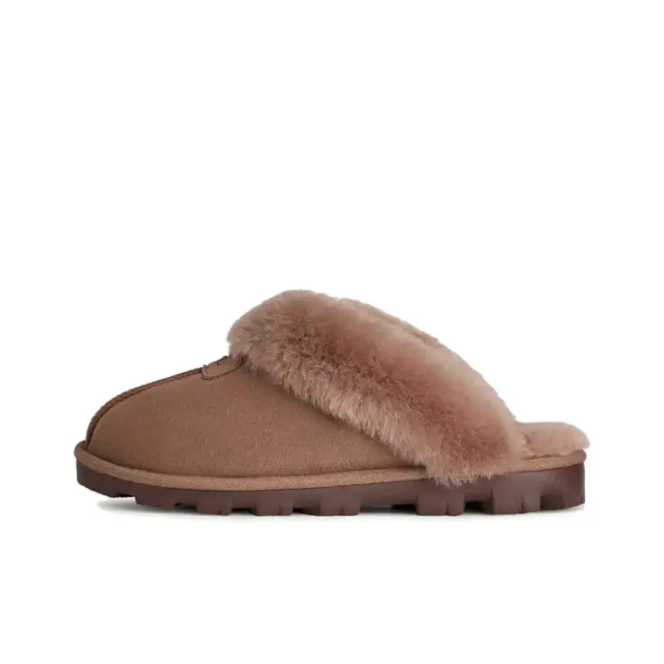UGG Износостойкие Домашние тапочки Женские Коричневый