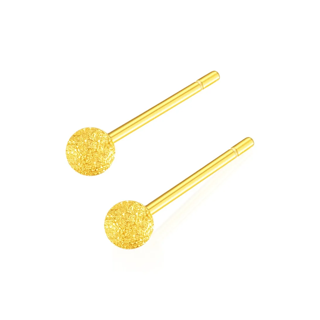 SHUIBEI Серьги-гвоздики из серебра S925 с золотым покрытием женские