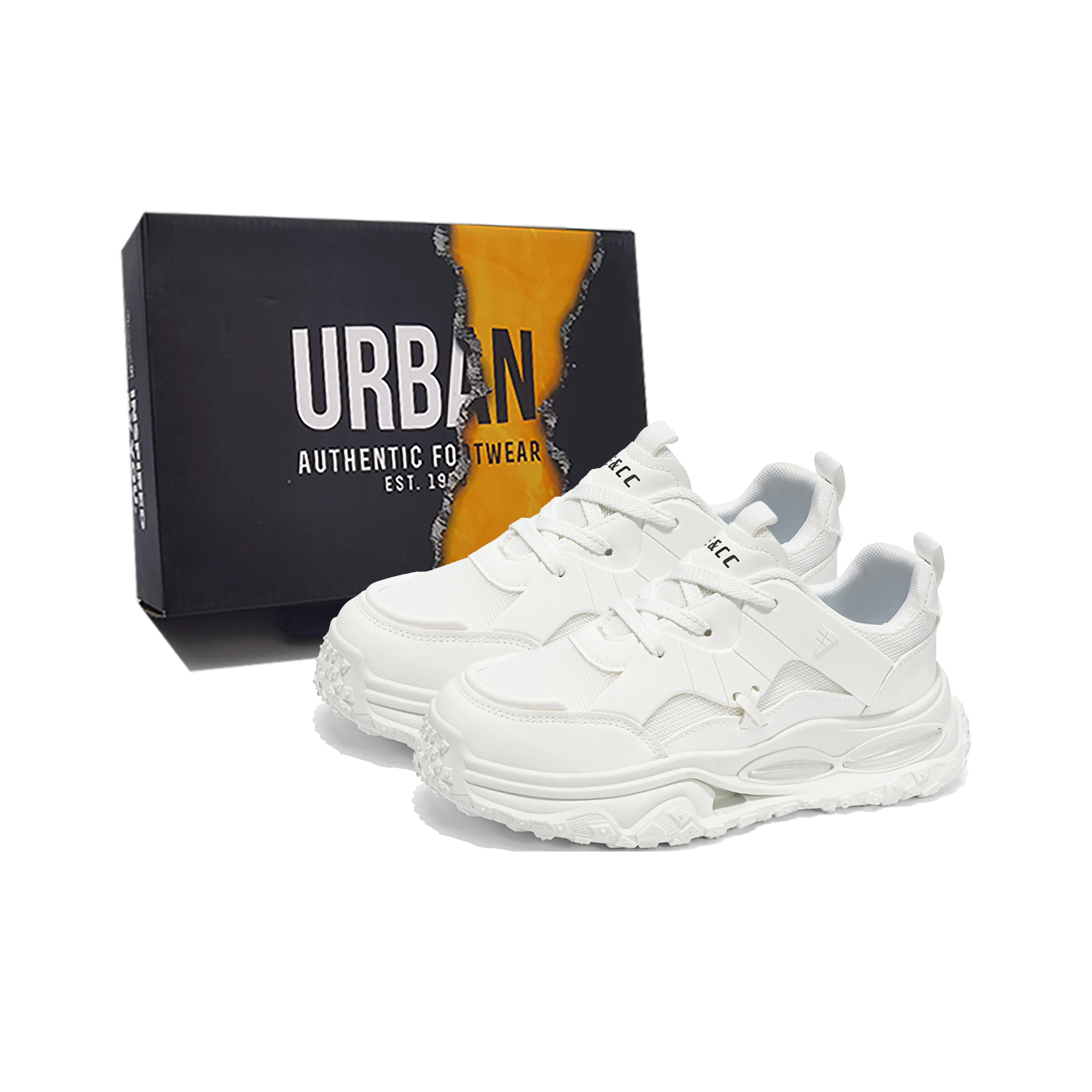 URBAN AUTHENTIC Износостойкий Дышащий Противоскользящий Низкий Топ Тяжелая Подошва Мужские