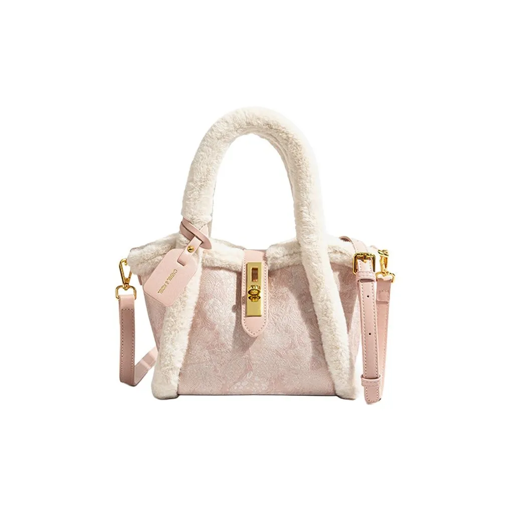 CAEISL KCIEL Полиуретан Синтетическая кожа Сумка Сумка через плечо Сумка через плечо Женская Розовая