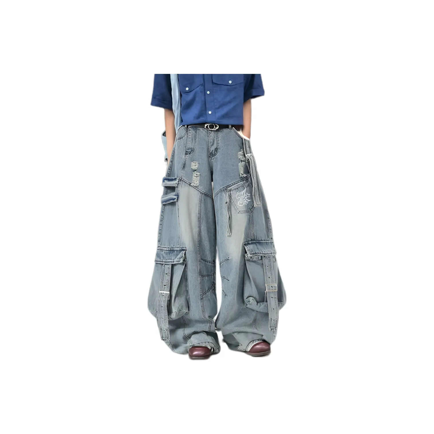 Qnxeey Унисекс Джинсы