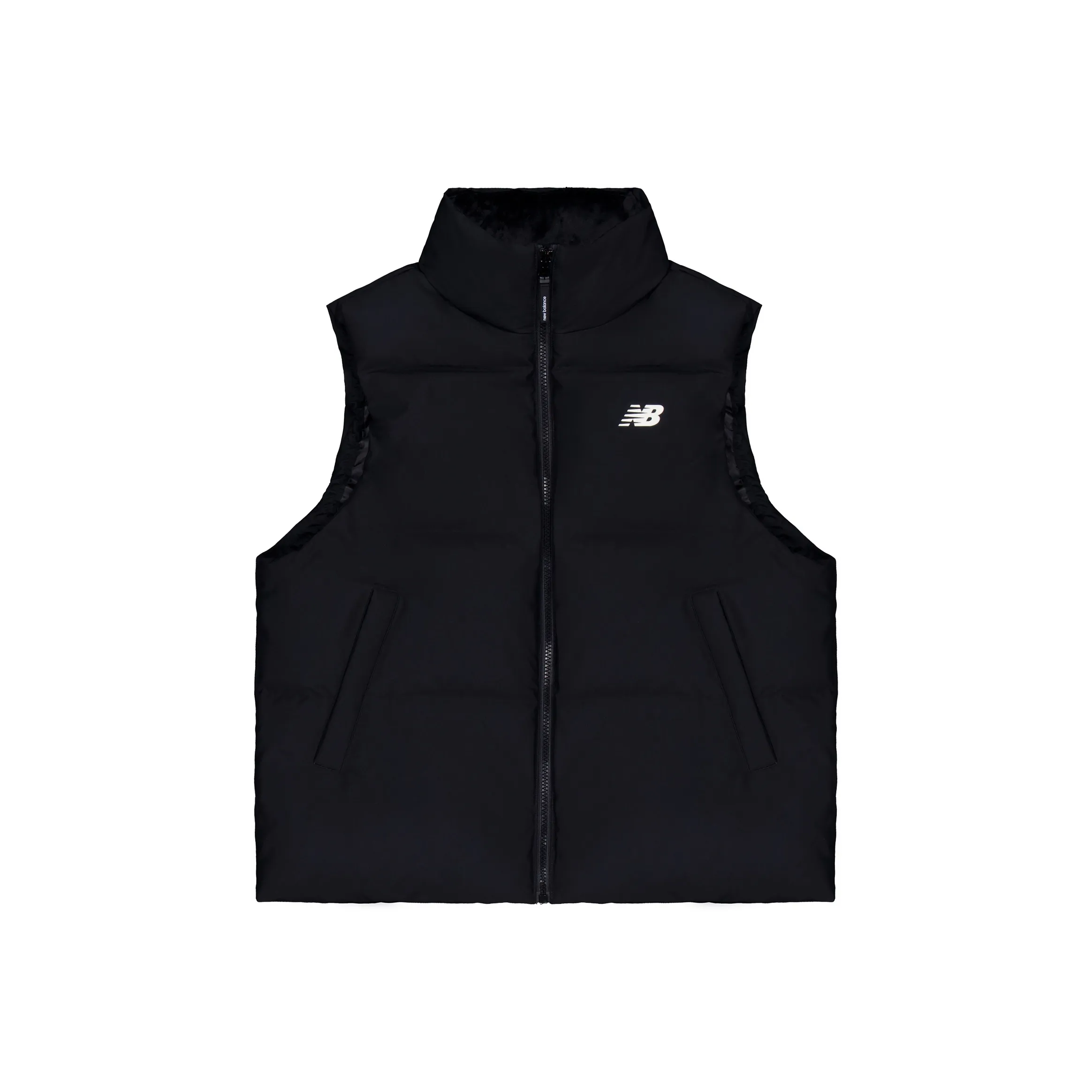 New Balance Пуховый жилет Женские Черный