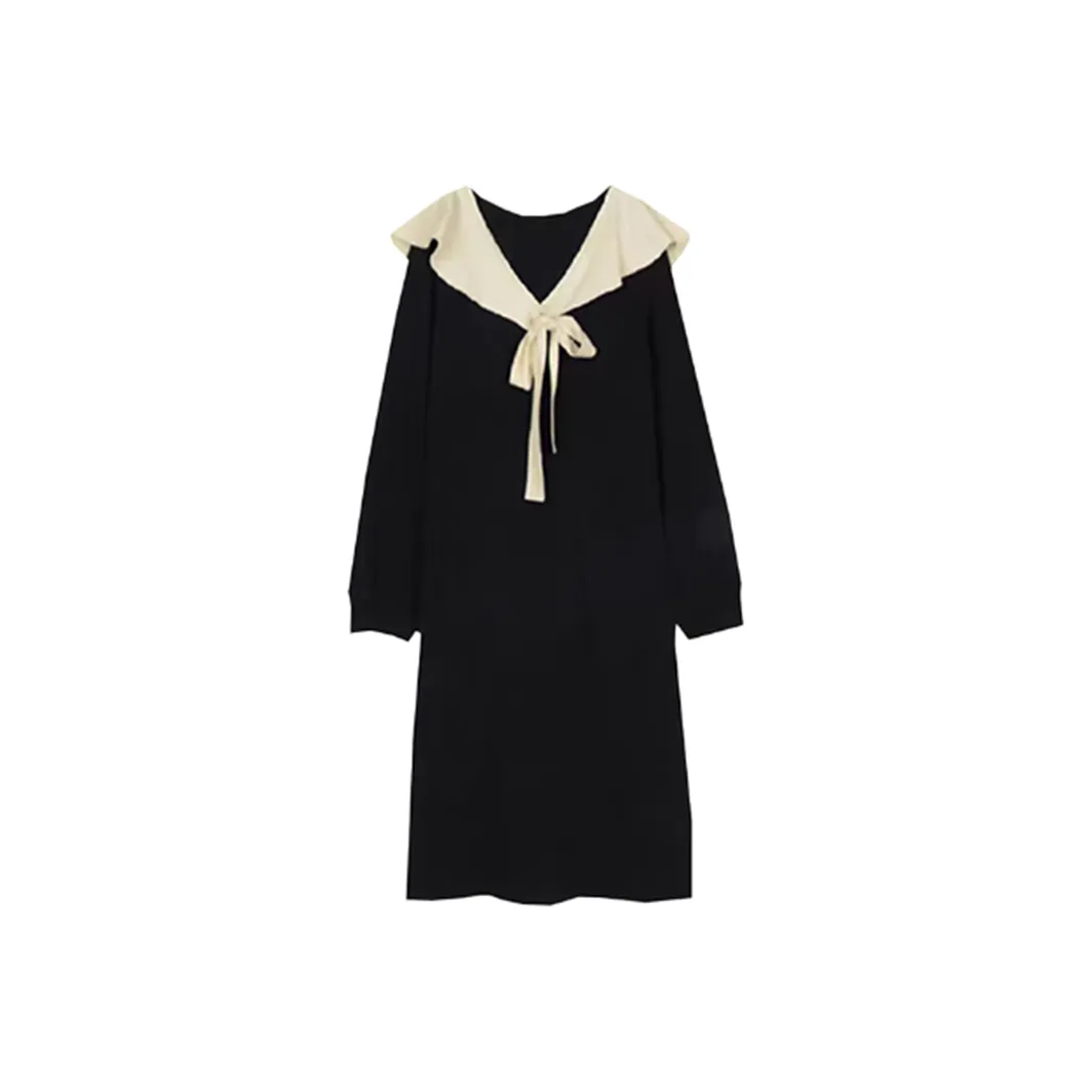 BABYLYCHEE STUDIO Длинное платье с длинными рукавами женское