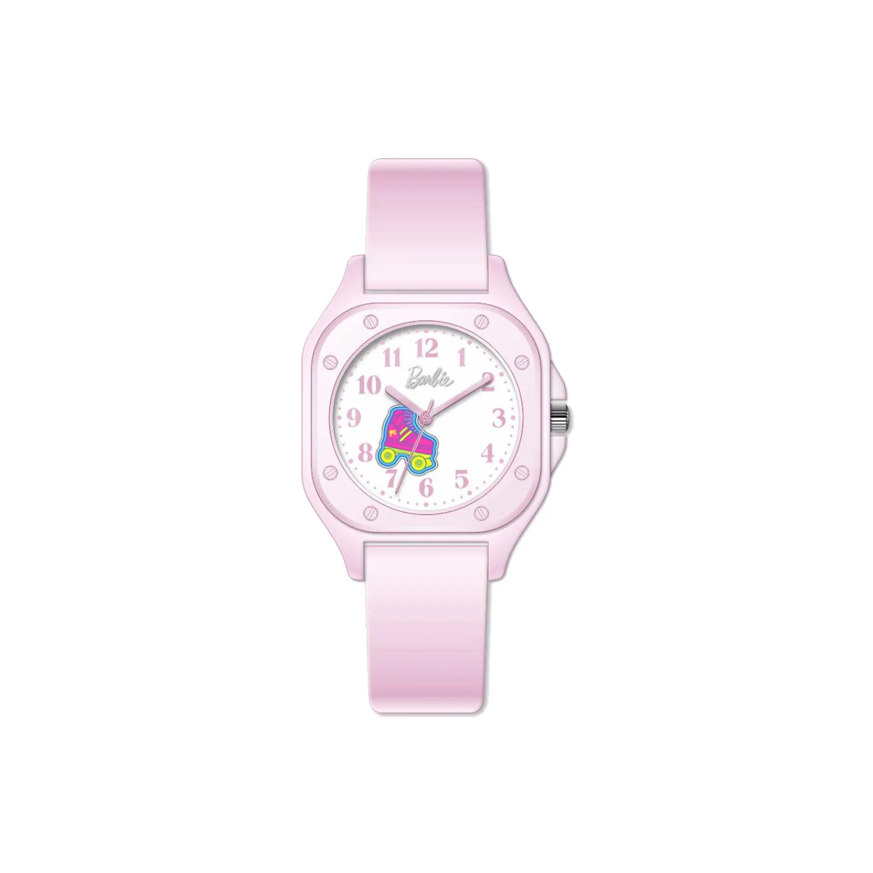 Барби Fringe Collection Cute Series Кварцевый механизм Силиконовый ремешок Часы Женские Белый циферблат
