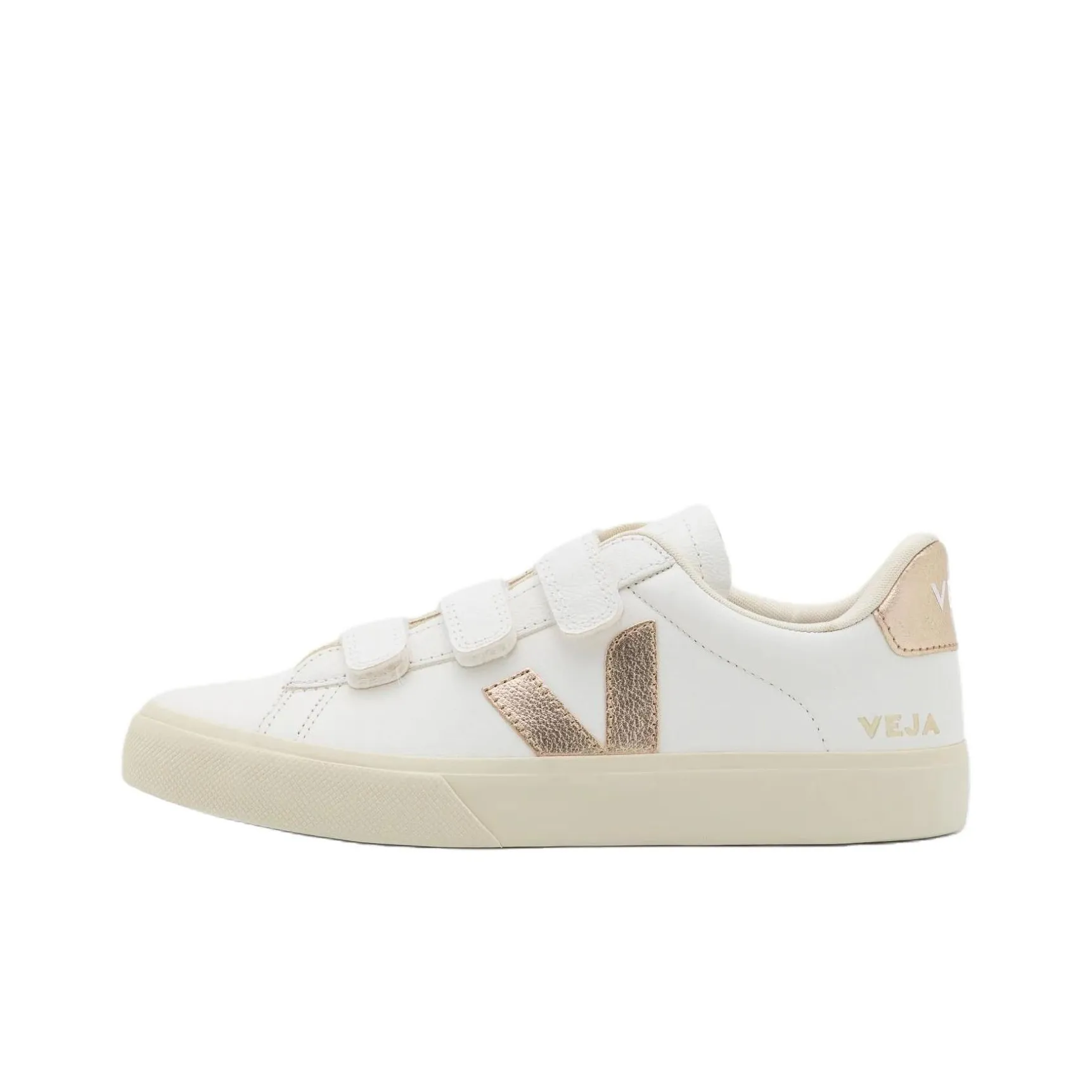 VEJA Recife Skateboard Shoes Women's Low Top White Gold