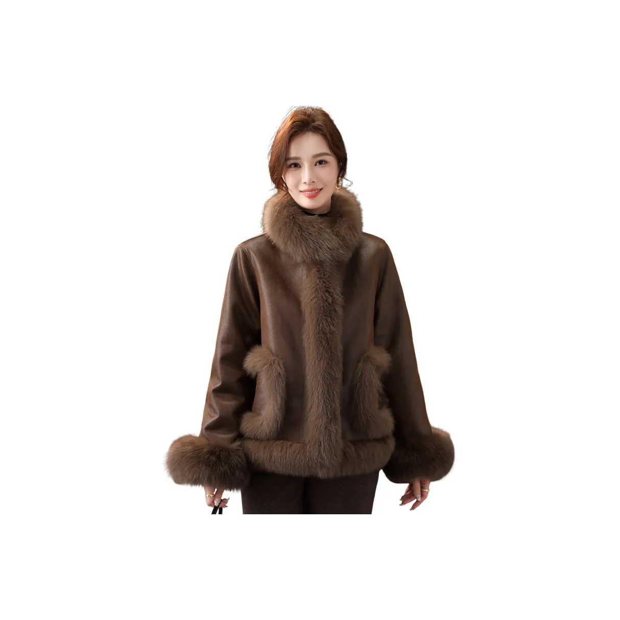 PIERRE CARDIN Кожа Куртка Женская