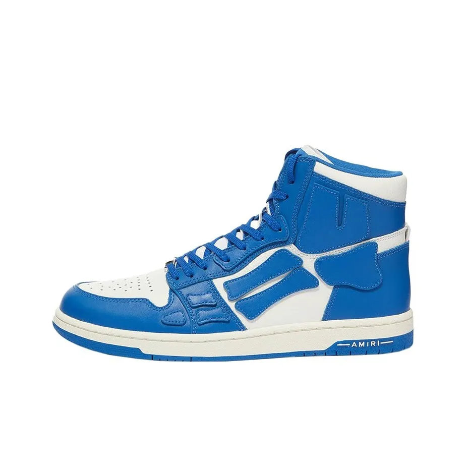 AMIRI Skel Top Hi Skateboard Shoes Men High Top Blue/White