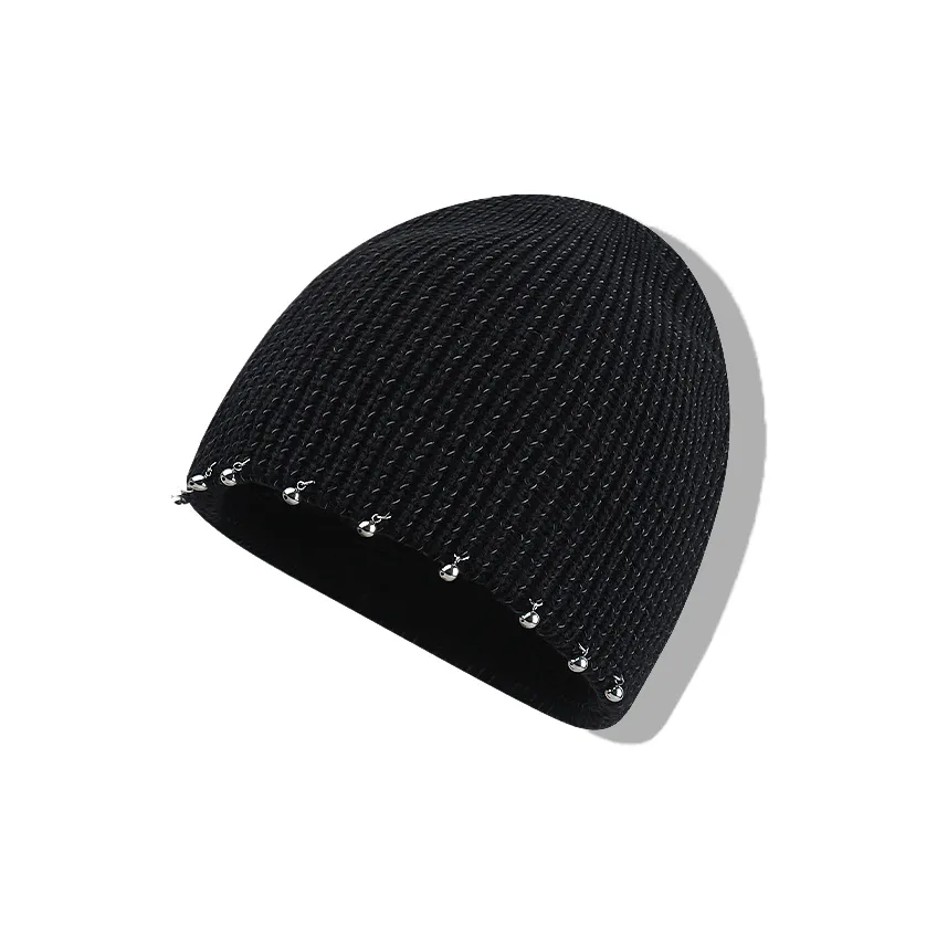 YOUWEI Акриловая Винтажная Шапка с Утолщенным Отводящим Холод Резистентная с Отрезанными Концами Закрытый Носок Шапки и Кепки Шапка-Бини Женская