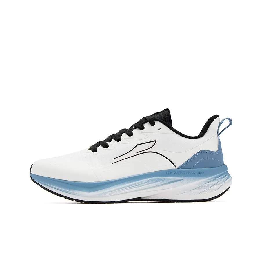 361° Амортизация Износостойкие Низкие Кроссовки для Бега Мужские Антиквар Серо-Синие