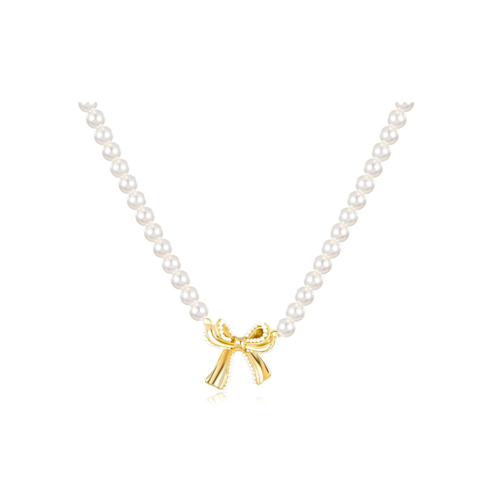 WEIJAS Золото-покрытое медное ожерелье для женщин