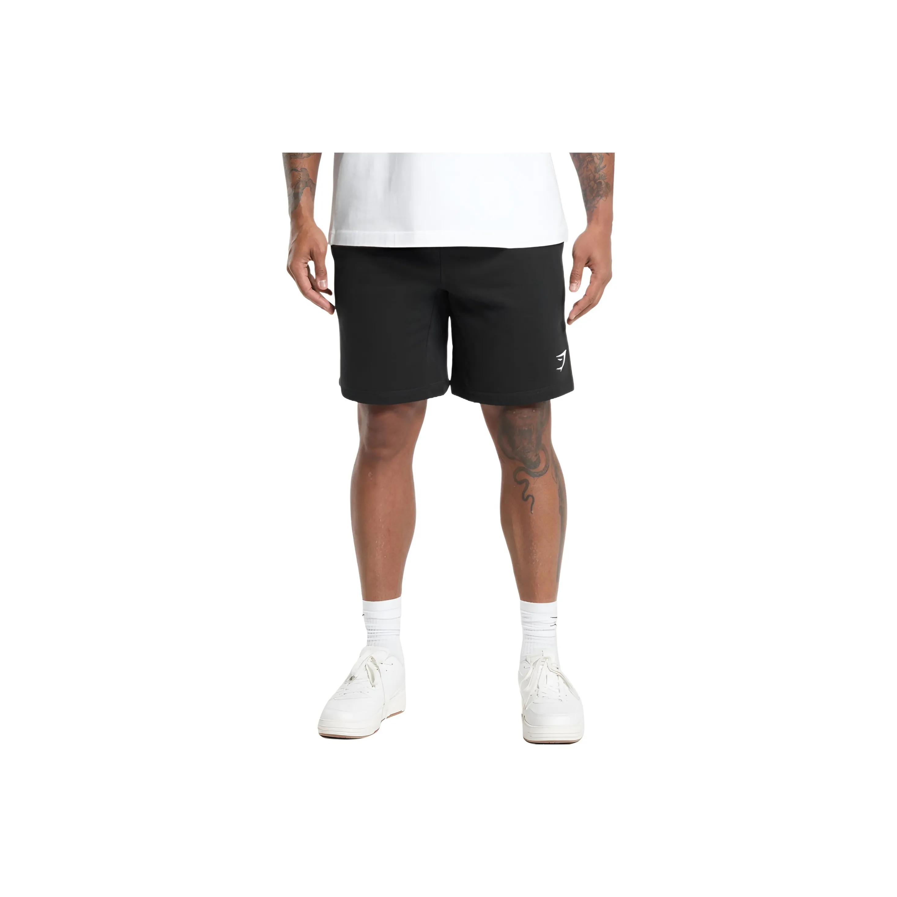 GYMSHARK Crest 9' Шорты Повседневные шорты Мужские Черные
