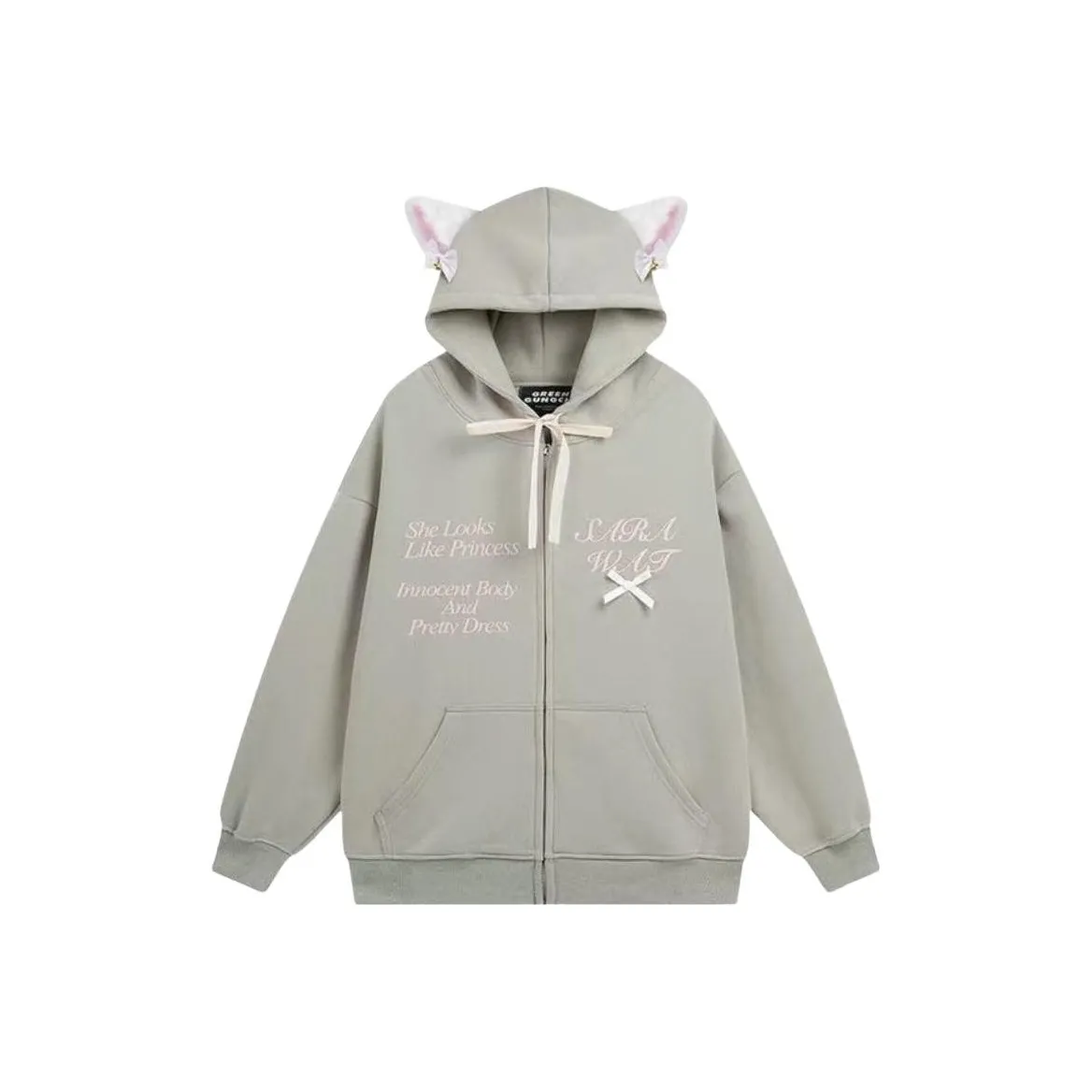 FTTHR Серый Флис С Подкладкой Унисекс Свитшоты