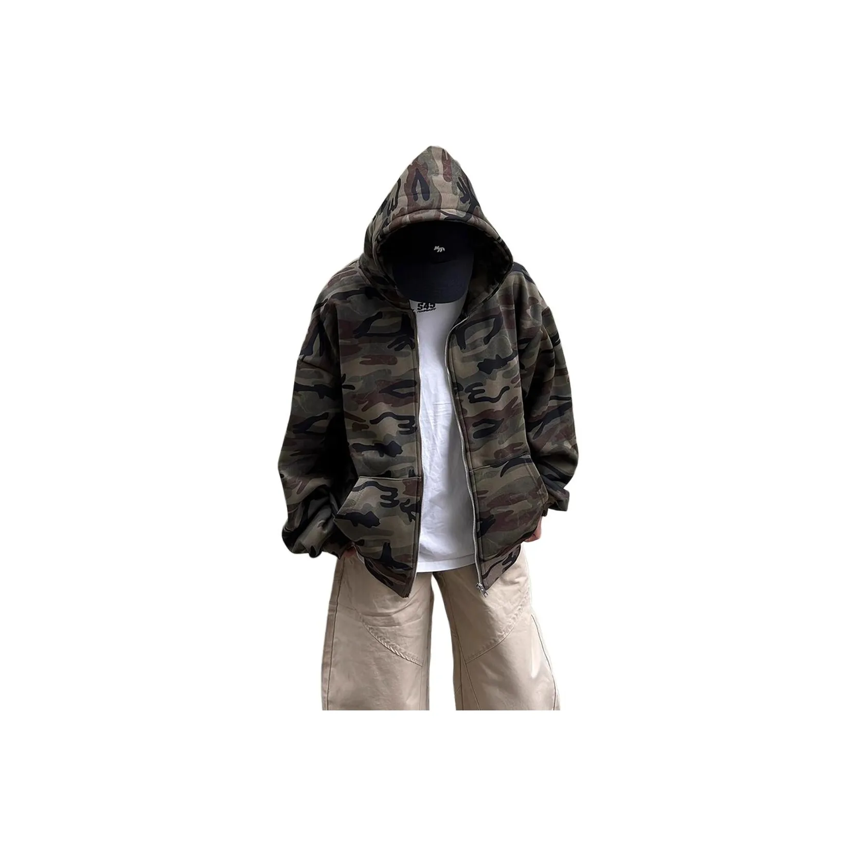 XUBAIHUO Камуфляж Унисекс Свитшоты