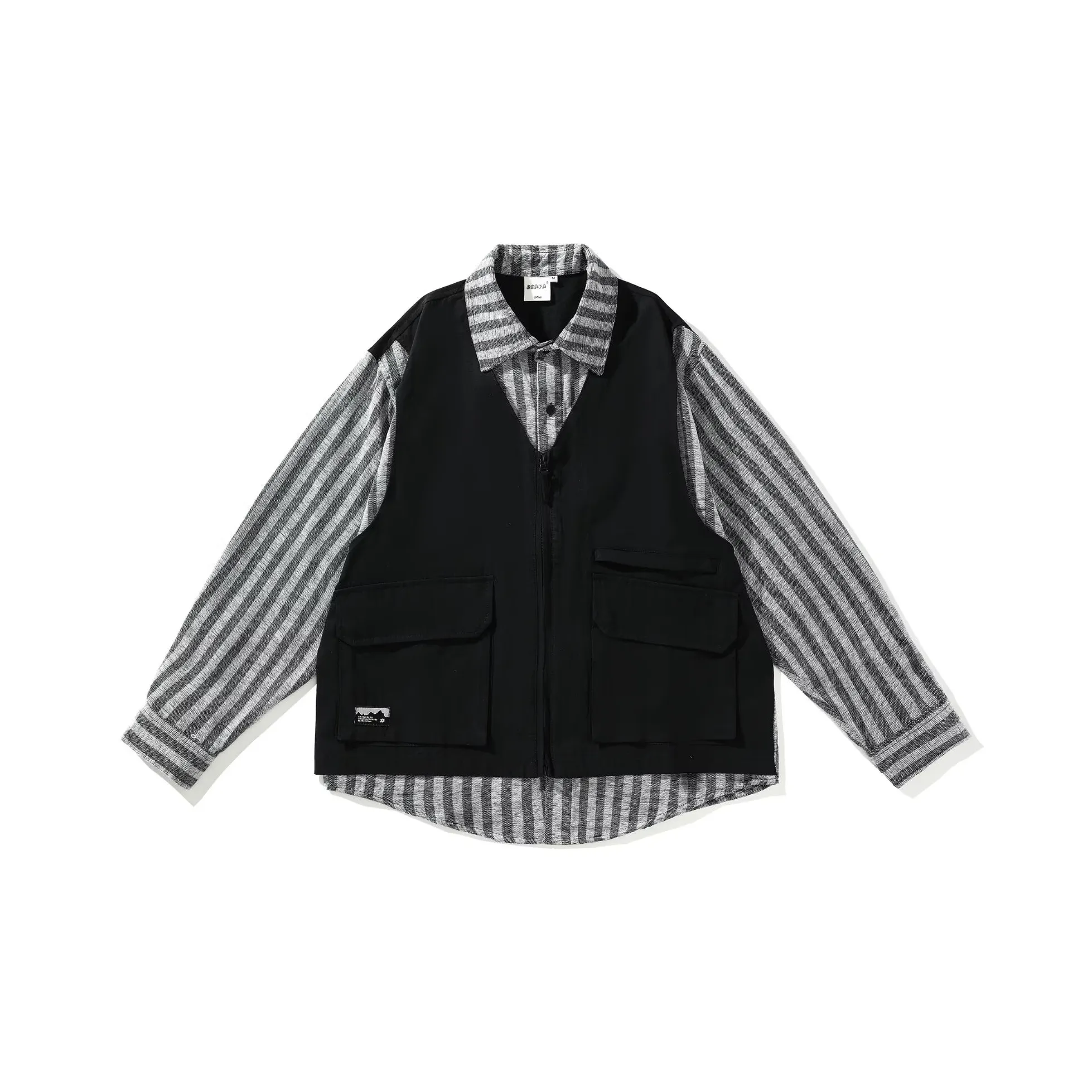 ENPofficial Длинный рукав рубашка пальто мужской