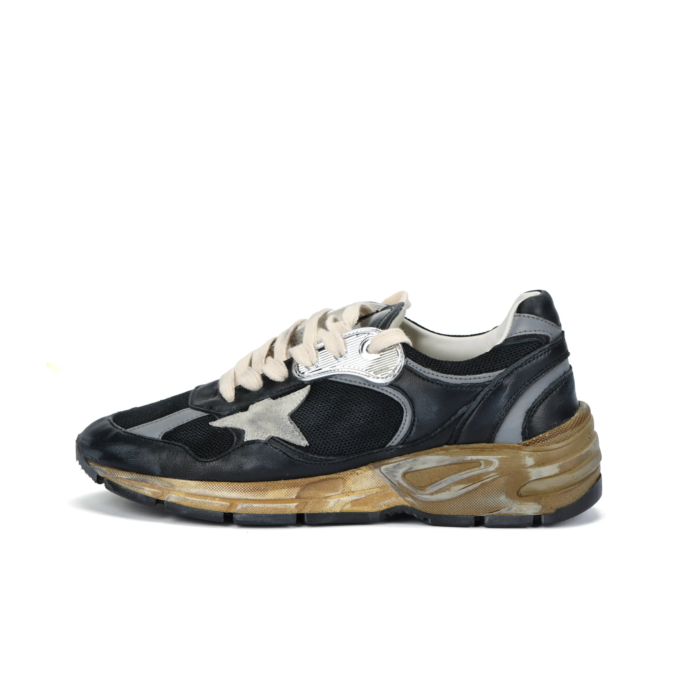 Golden Goose Dad Star Casual Shoes Women's Low Top Black