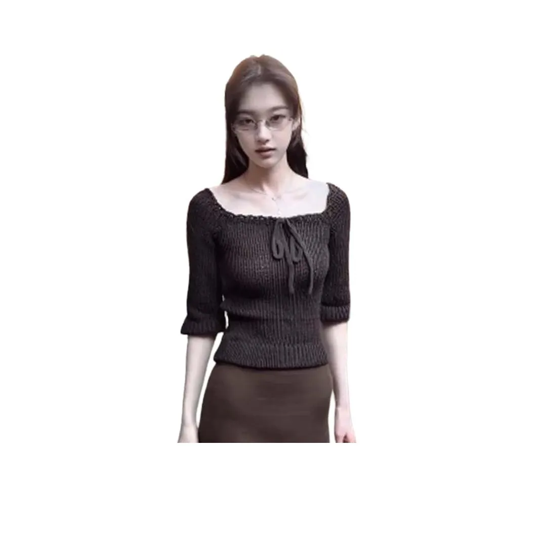 PZHK Off The Плечо Свитер Женские Трикотаж