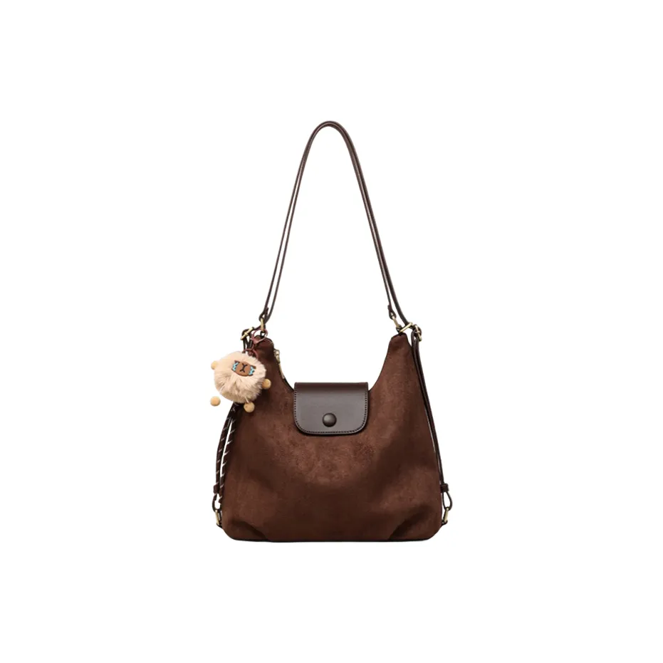 OUBOTE Сумка из коровьей кожи с синтетической кожей сумка-тоут сумка через плечо женская кофейного цвета