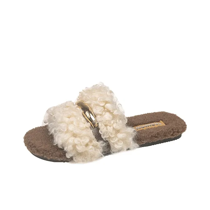 Rutai Резиновый пушистый противоскользящий хлопковый слип для женщин