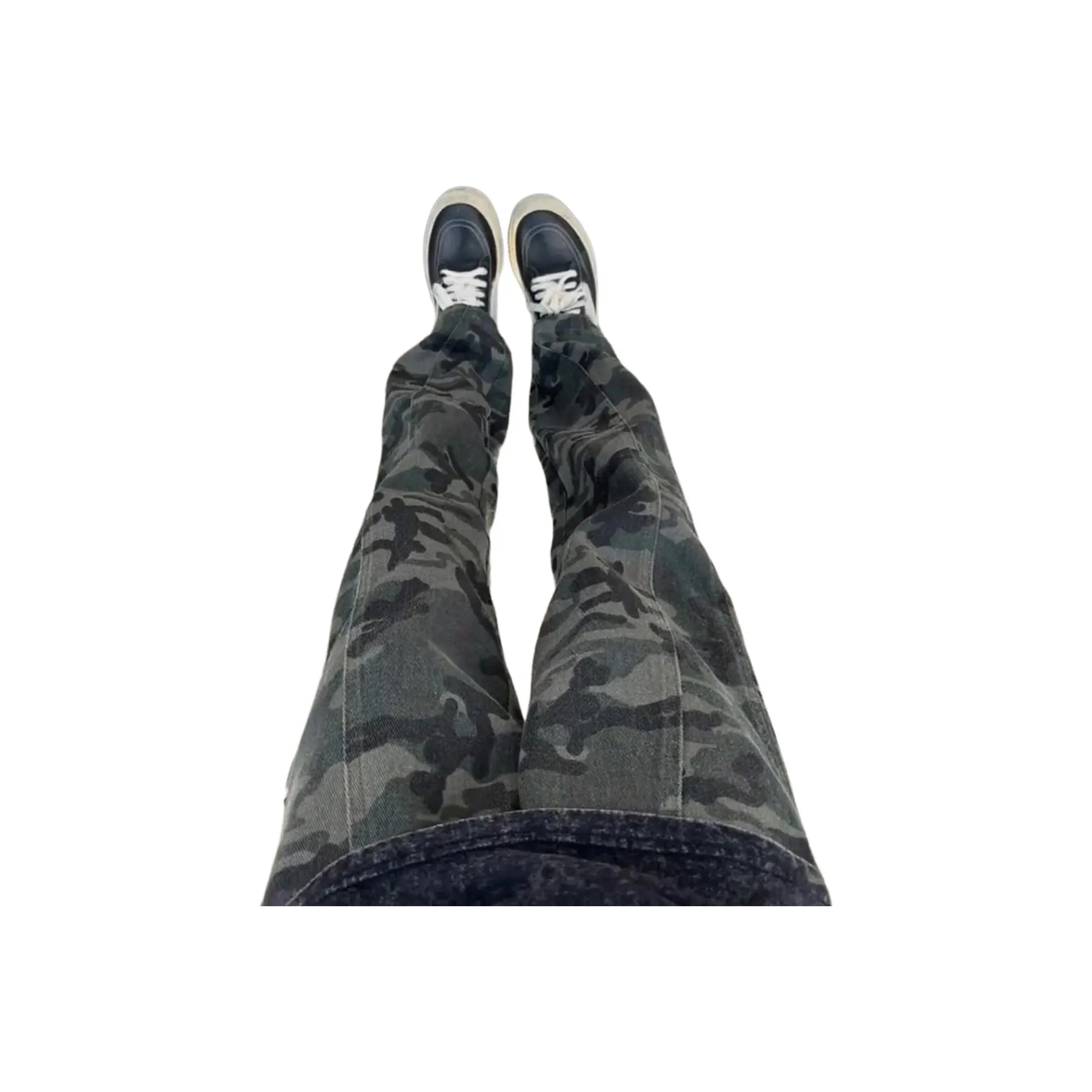 DUATOGE Армейский камуфляж зеленый мужской джинсы