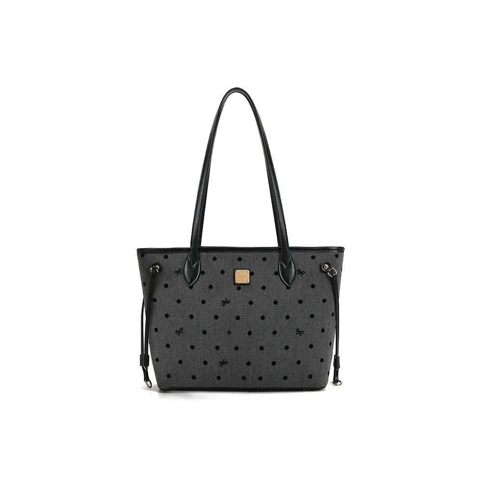 Jade En Plus ПУ (полиуретан) Сумка через плечо Большая Женская Винтажная Черная