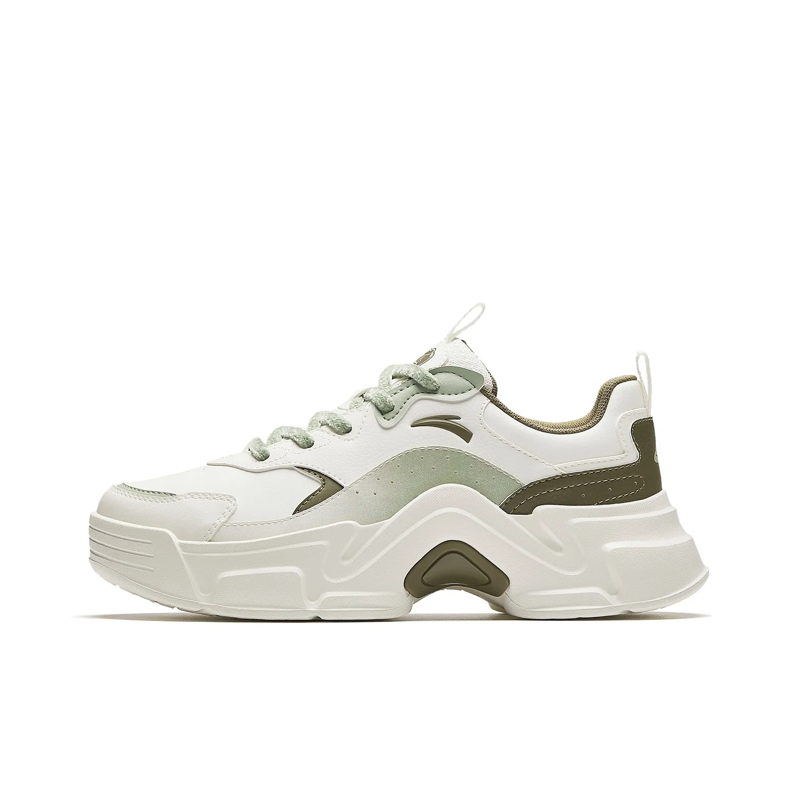 Anta Rabbit Shoes Устойчивая к истиранию противоскользящая повседневная обувь Женская Белый Зеленый