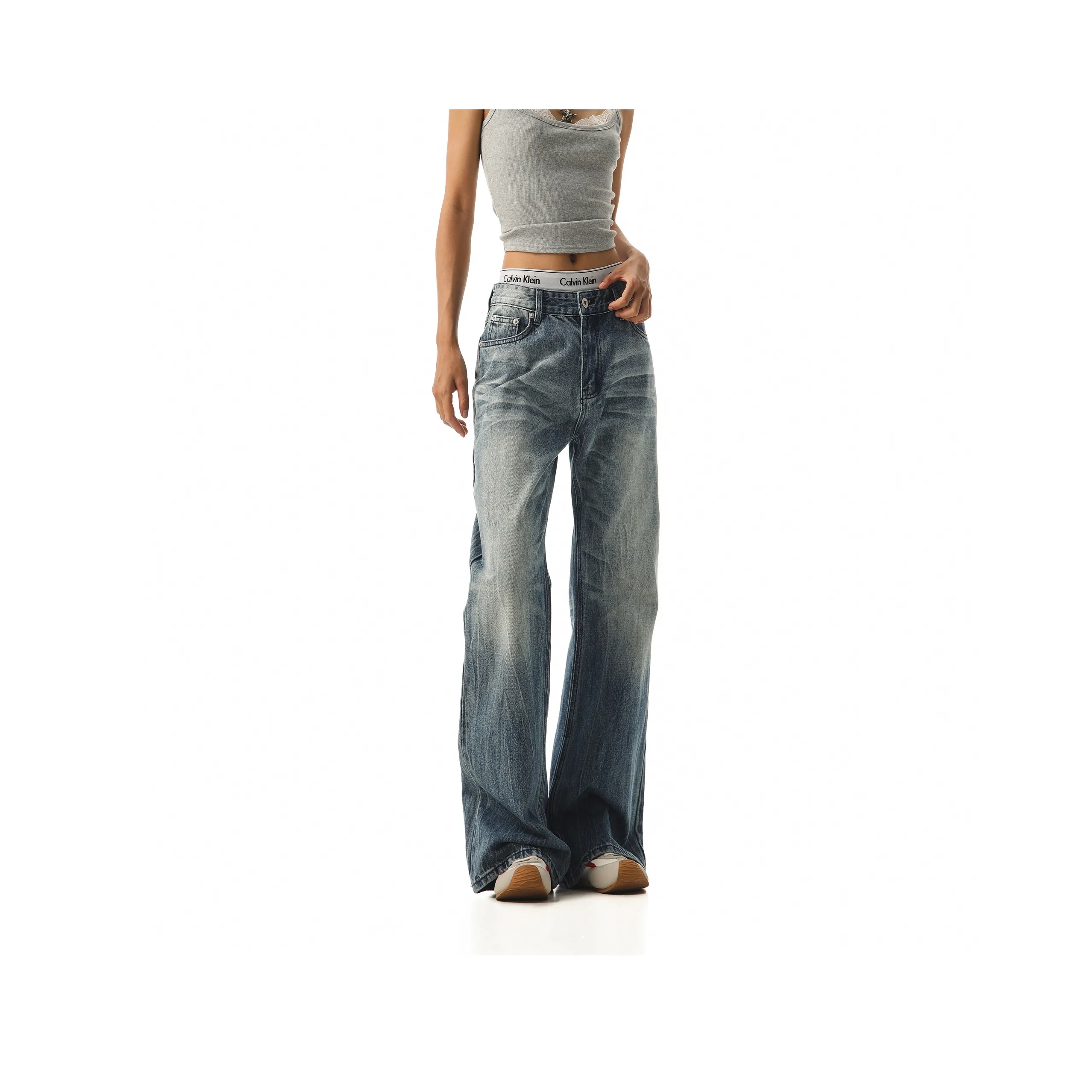 Captainbeer Синий Женские Джинсы