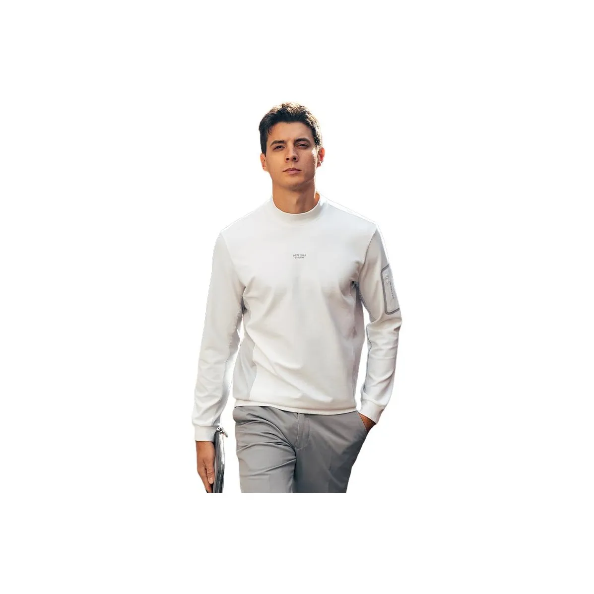 Mr.Bu Moon Белая Мужская T-Рубашка