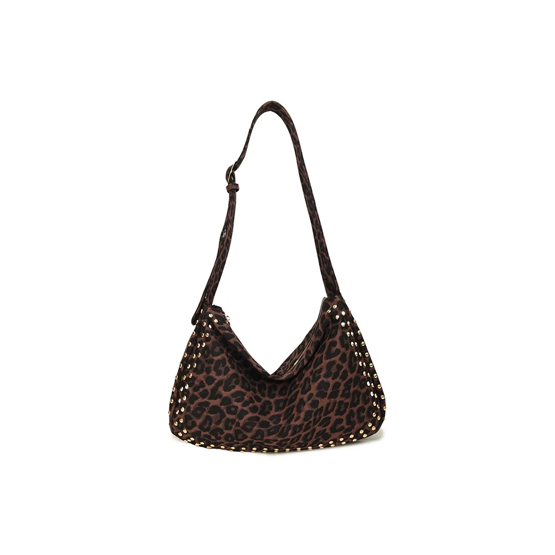 SHIJIA Холст Плечевая сумка Женская Темно-фиолетовая