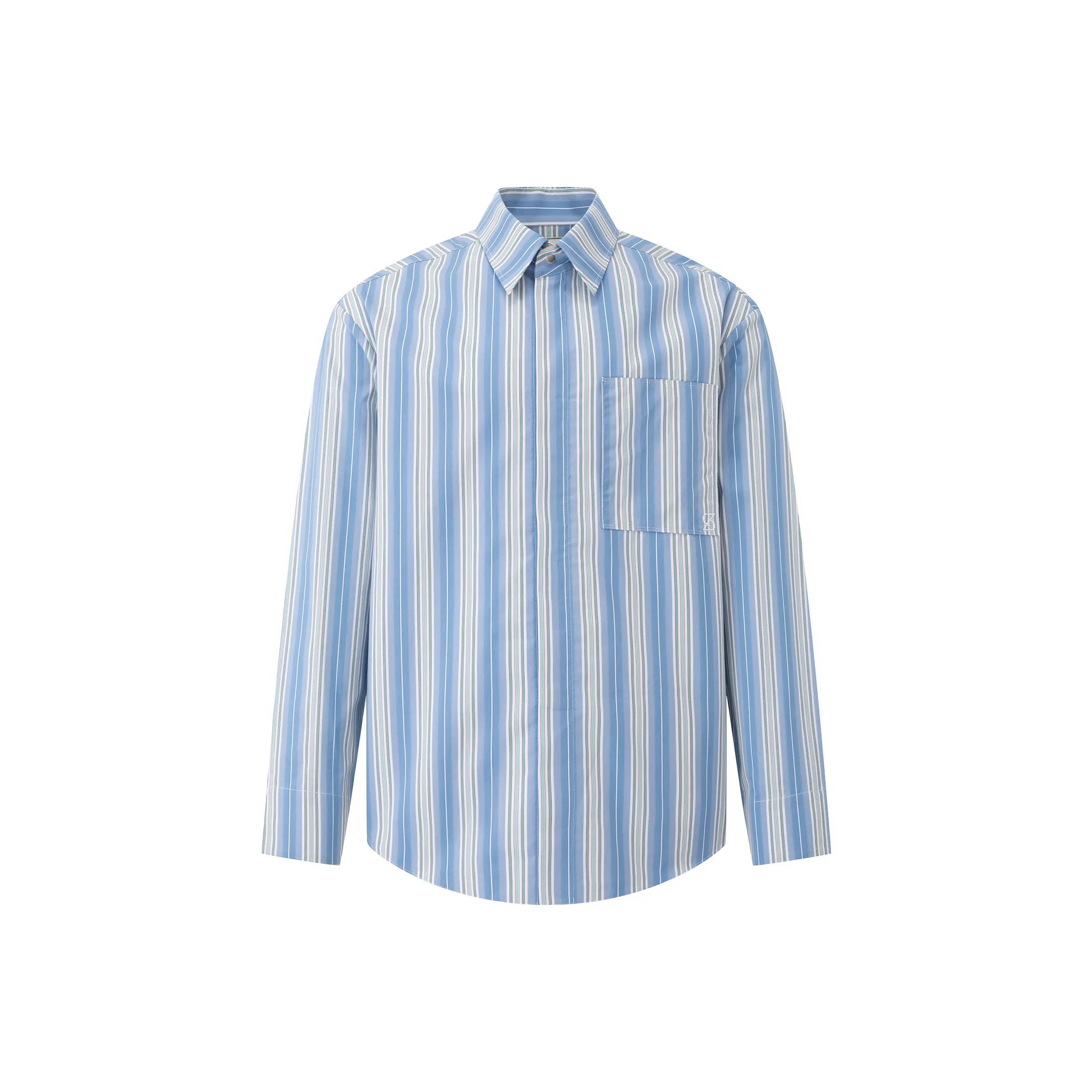 G FOR INNERTHOUGHT Синий Мужская Рубашка