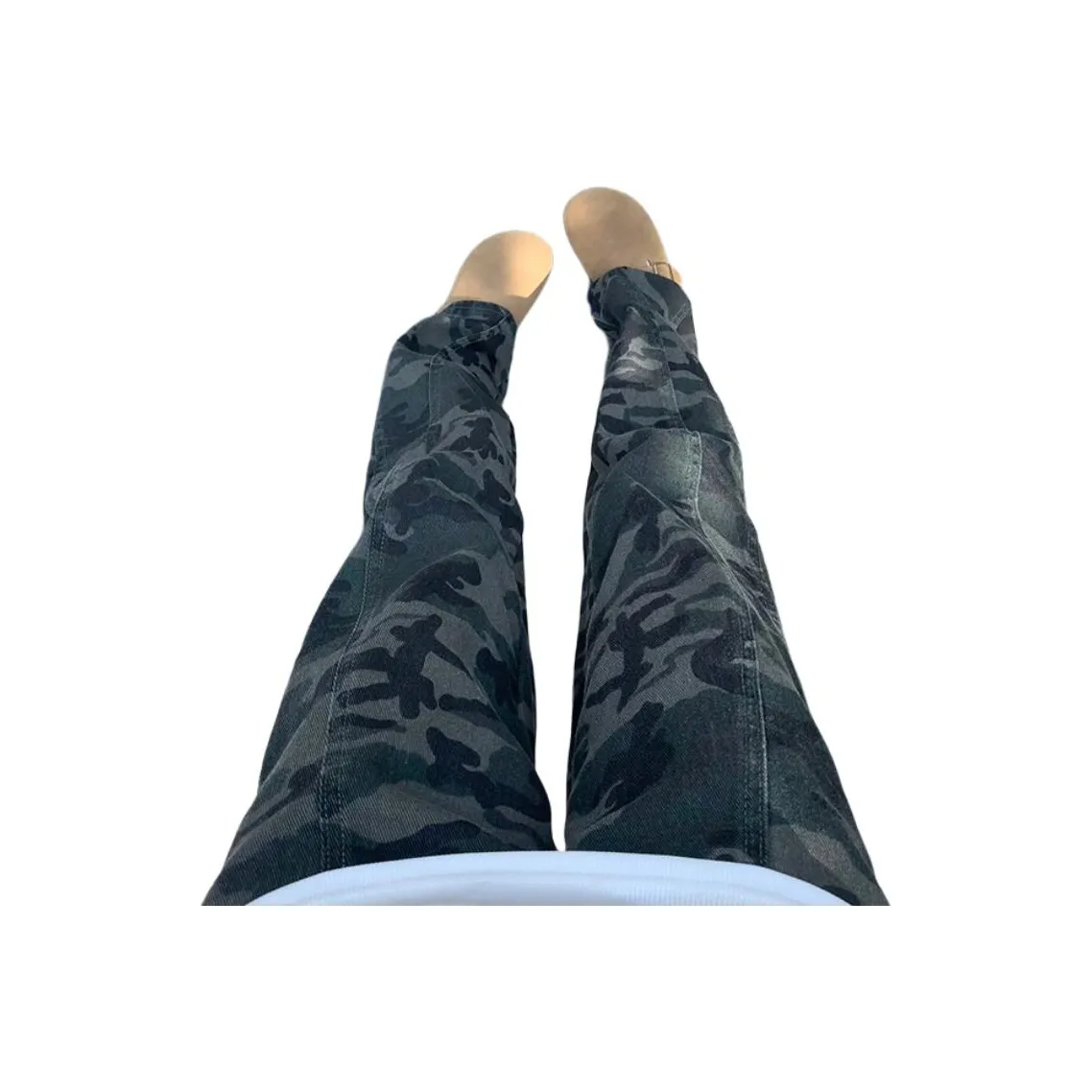 DUATOGE Армейский камуфляж зеленый мужской джинсы