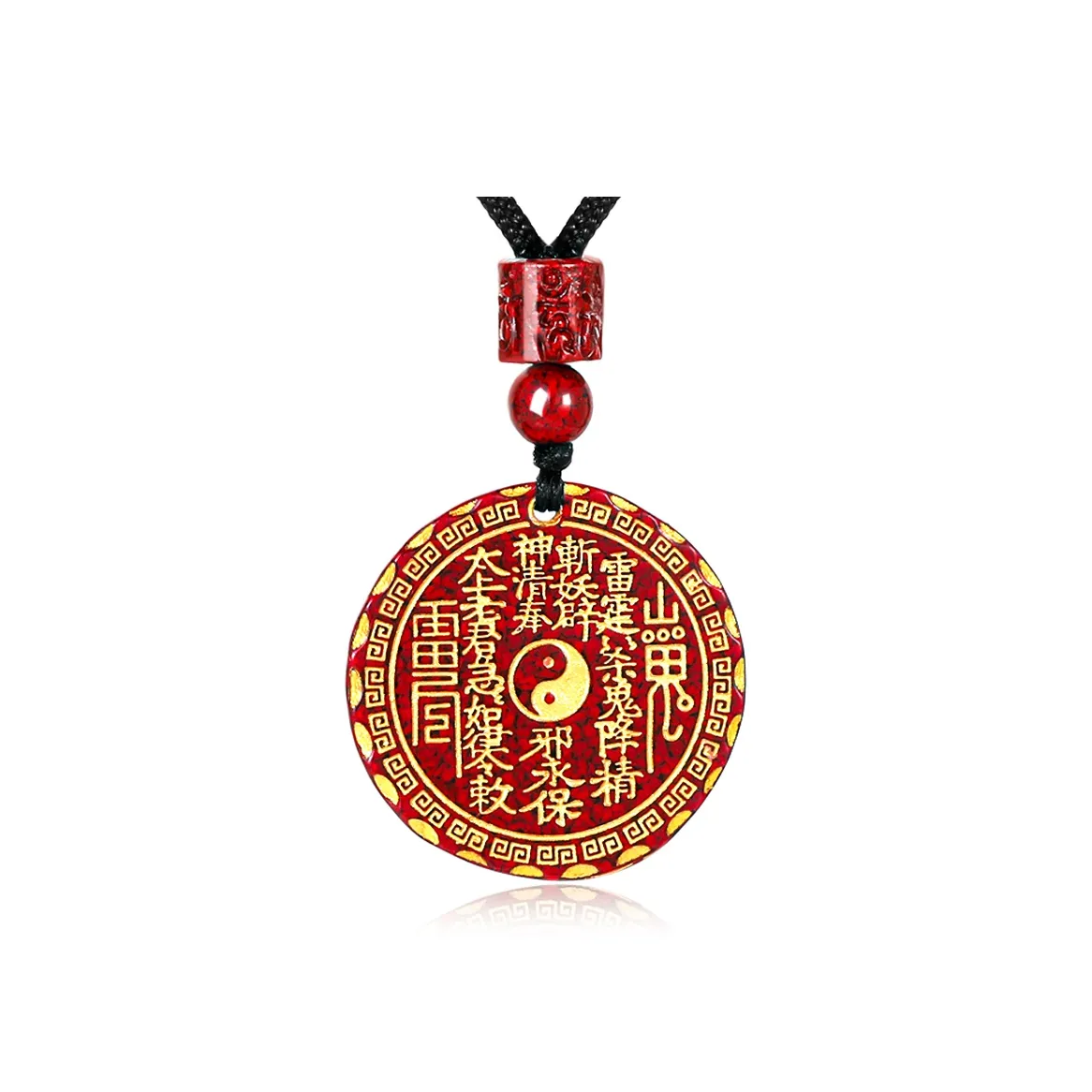 WUDANGSHAN Синтетический киноварь Ожерелья Унисекс