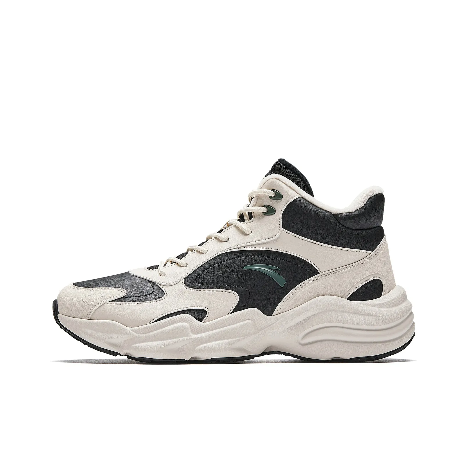 Anta Walker Высота Увеличивающая Износостойкий Легкий Противоскользящий Высокий Топ Повседневная Обувь Мужская Черный Серый