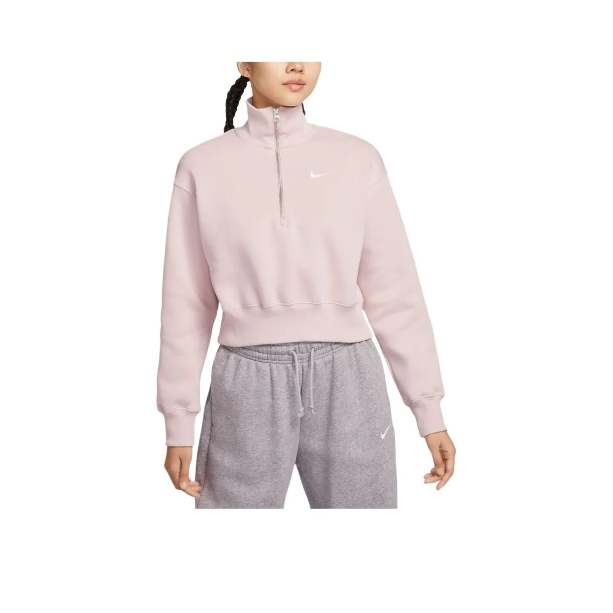 nike PHNX FLC QZ Crop Свитшот Женские