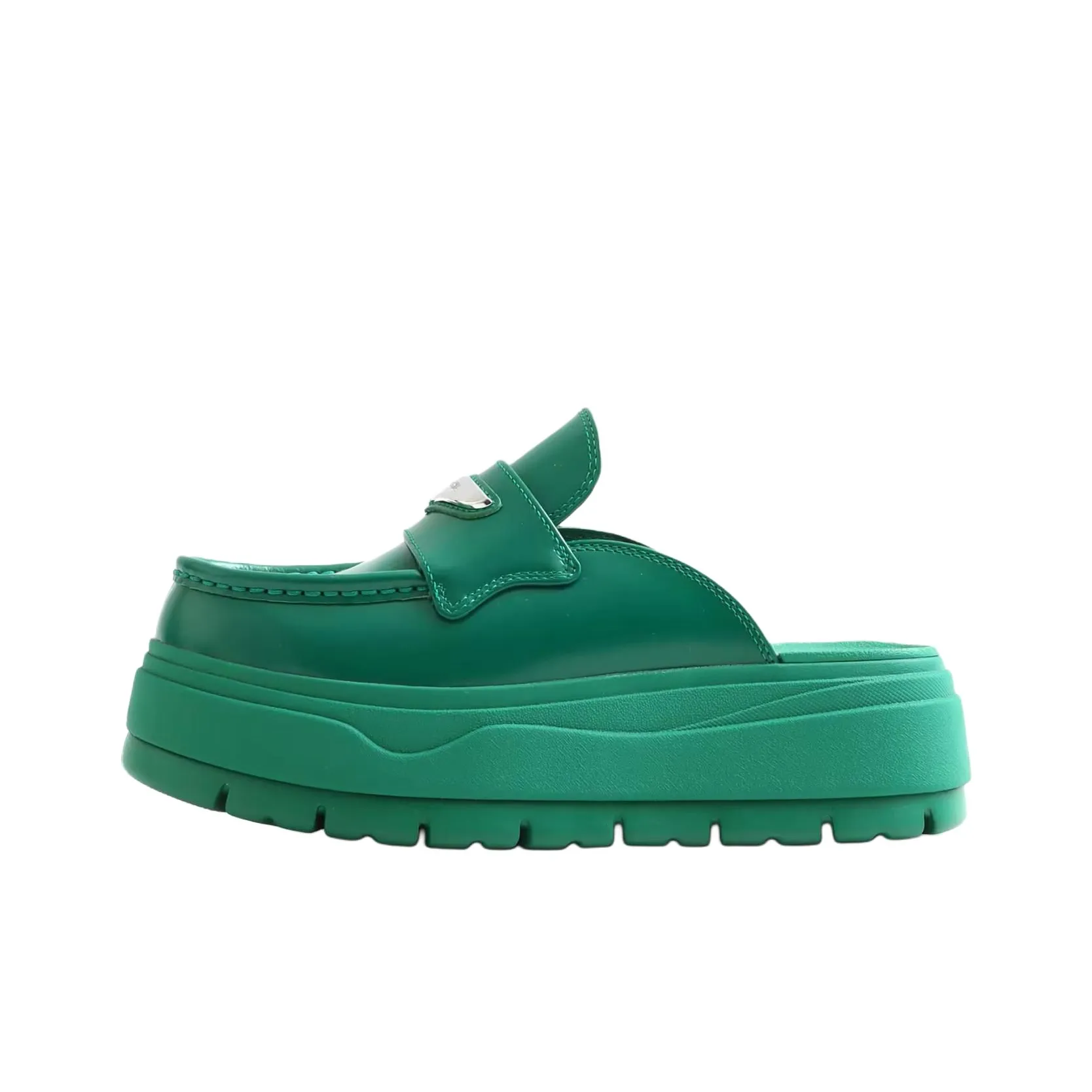 Джордан Нет Особенный Эффект Домашние тапочки Женские Зеленый Серебряный